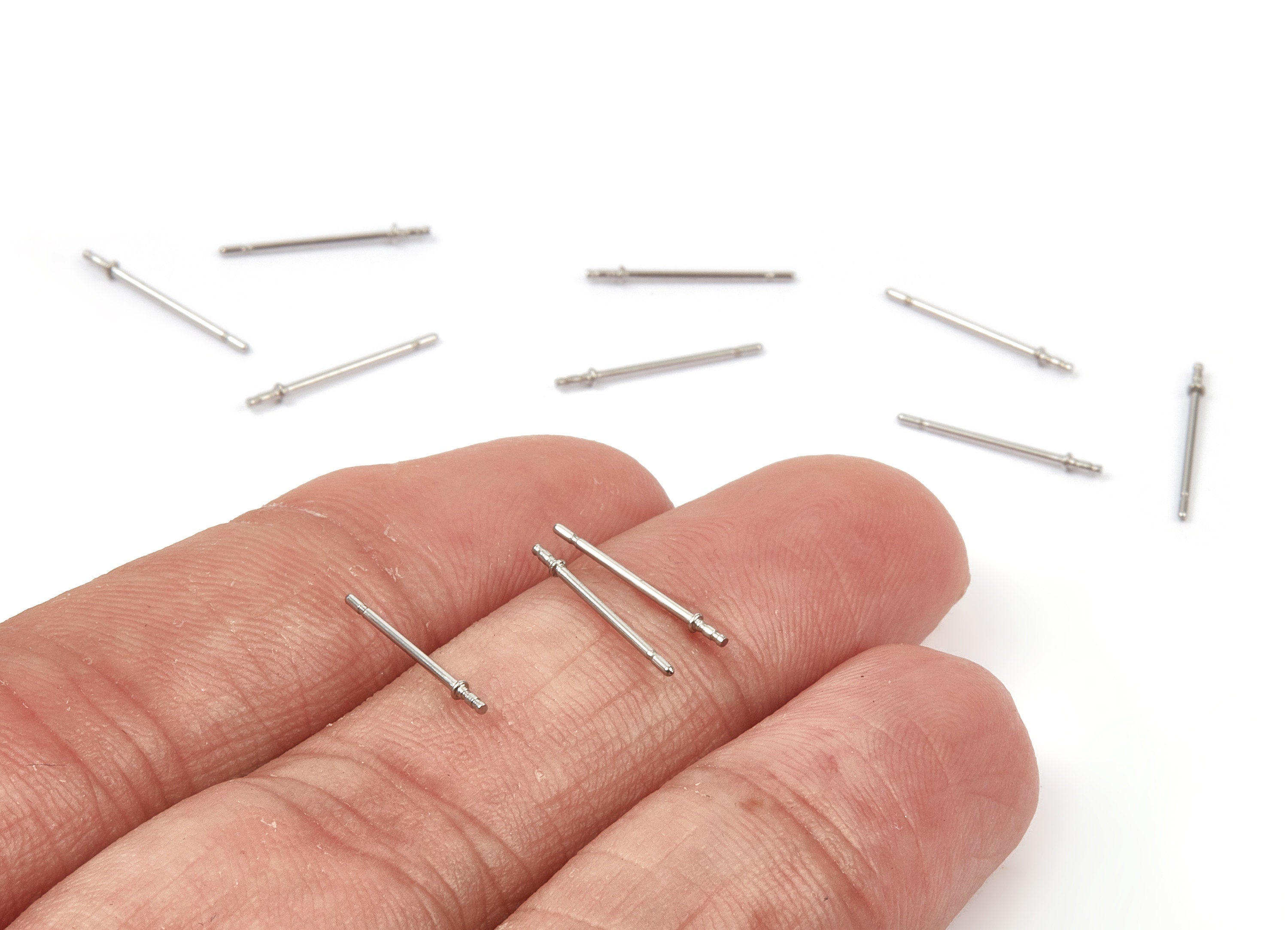0.7*14 Earring Stud Posts - Surgical Grade Stainless Steel Earring Posts - Jewelry Supplies - 14x0.7mm - SS1010 - DOMEDBAZAAR