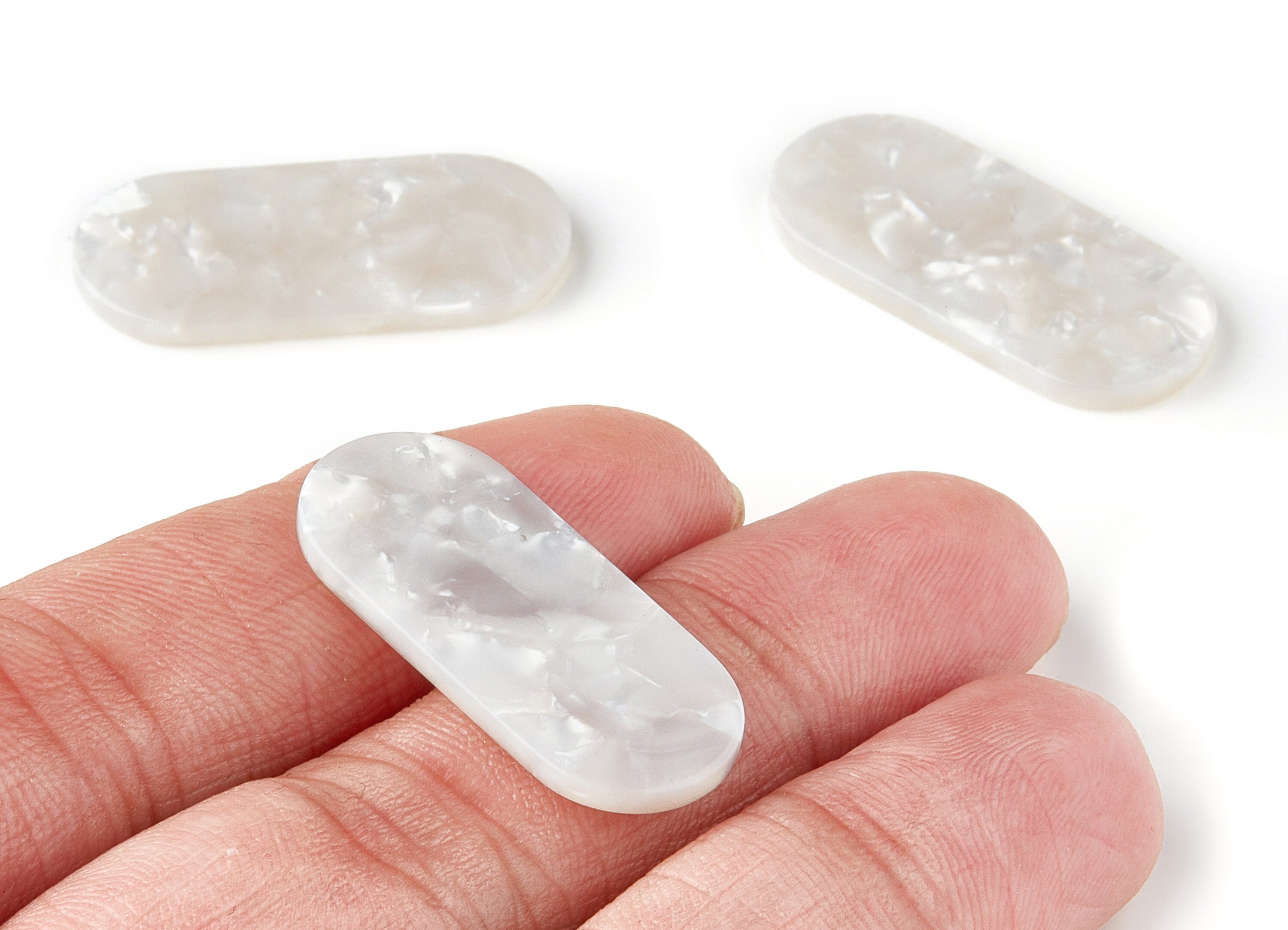 Acetate Oval Earring Charms - Oval Shaped Pendant - Earring Findings - Jewelry Supplies - Color Code: A12 - 30.65x13.76x2.66mm - AC1134JJ - DOMEDBAZAAR