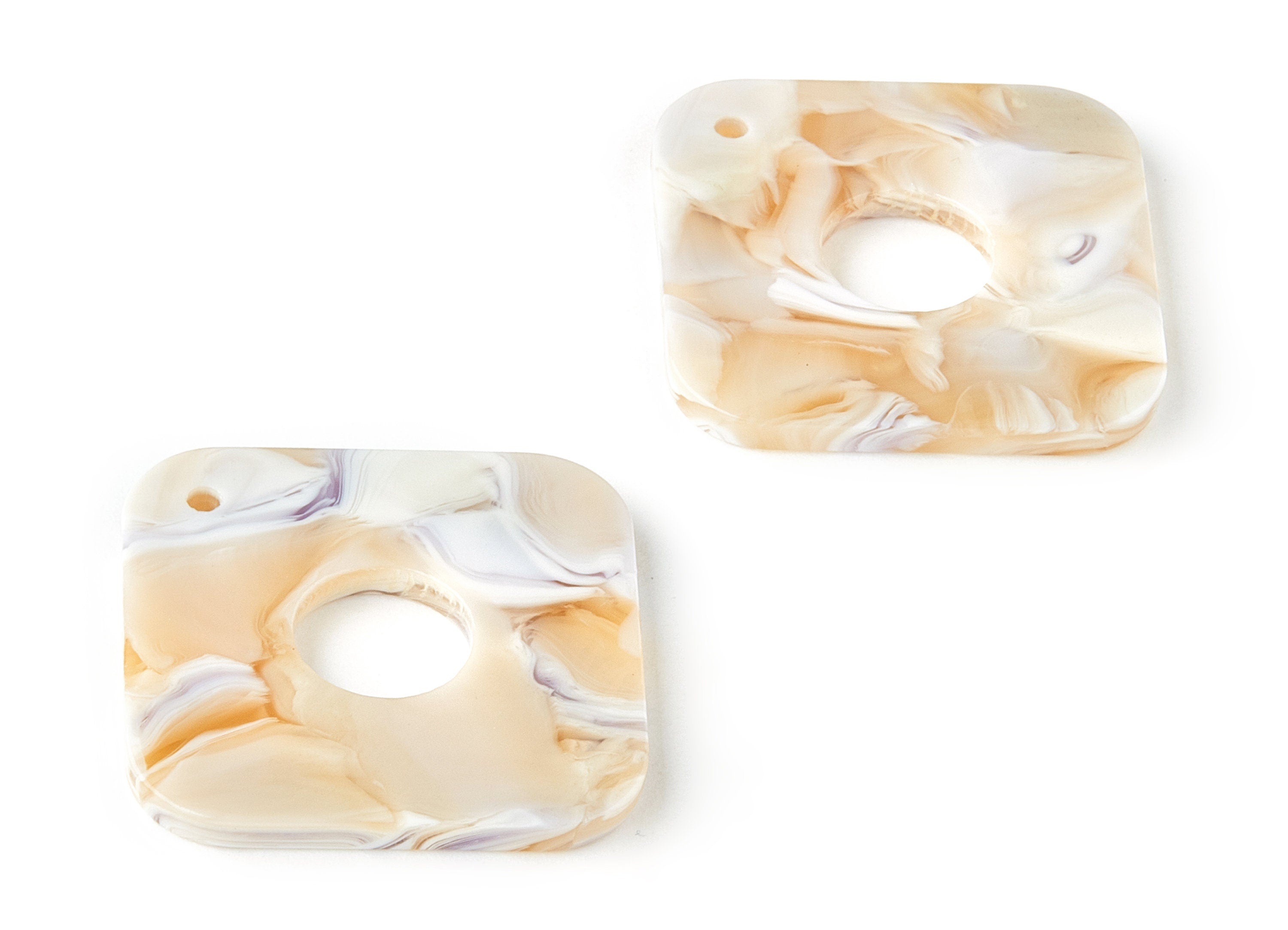 Acetate Square Charms - Square Earring and Pendant - Earring Finding - Jewelry Supplys - Color Code: A306 - 35.71x28.78x2.5mm - AC1643-A306 - DOMEDBAZAAR