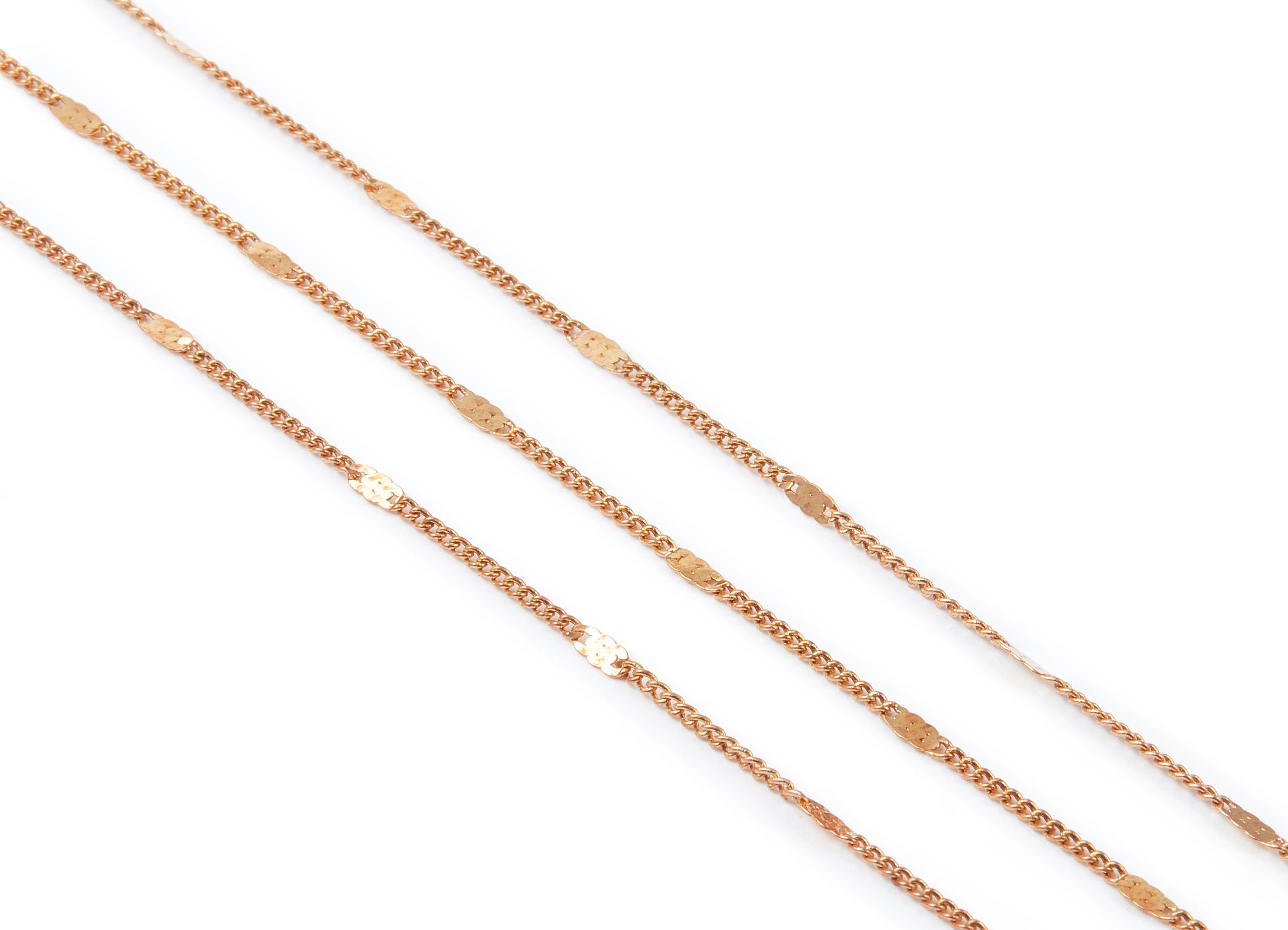 Hammered Satellite Curb Chain - Raw Brass Chain - Soldered - 0.06" x 0.03" x 0.09" - for Necklace Bracelet Jewellery Making - CC1102 - DOMEDBAZAAR