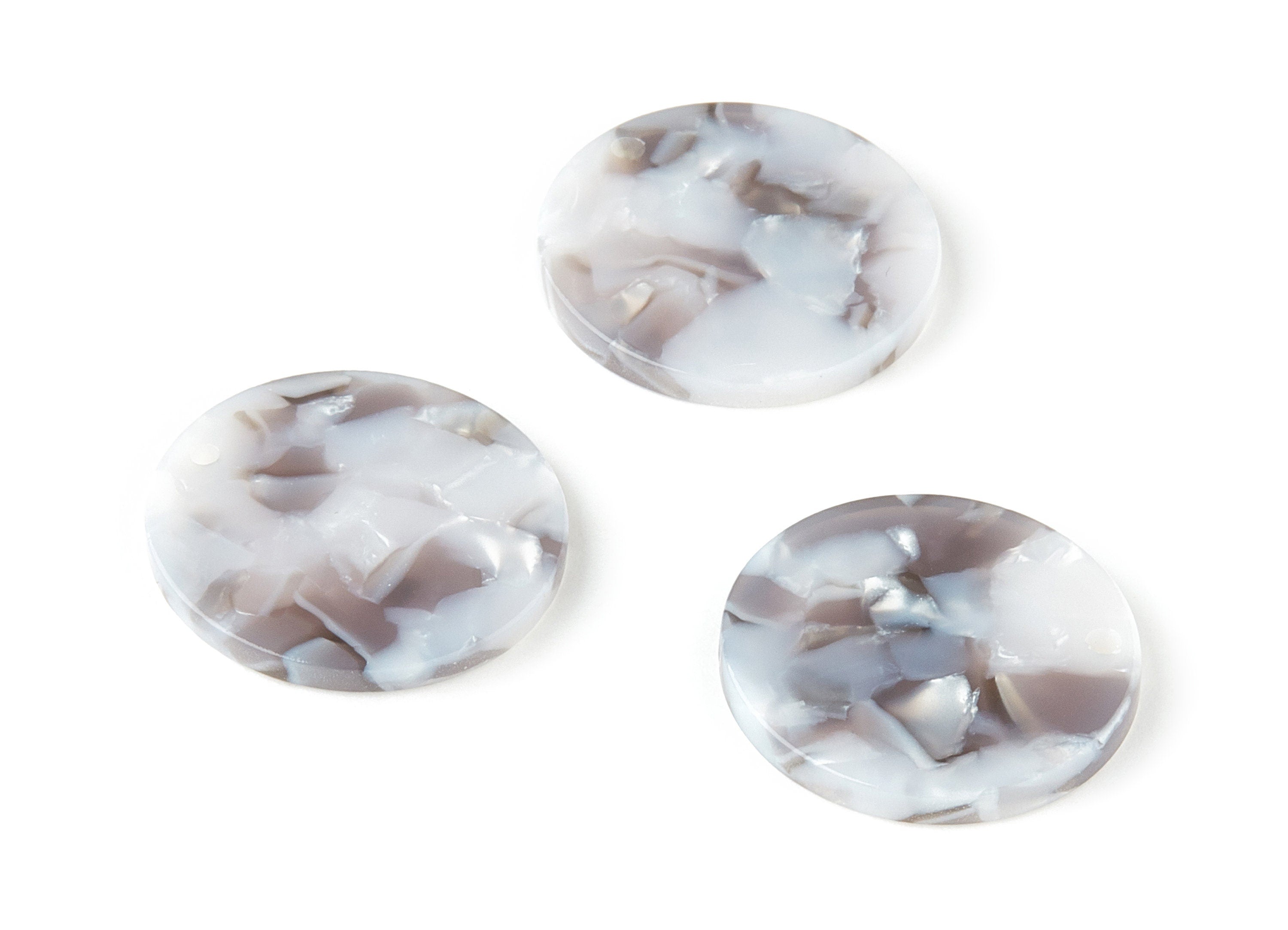 Acetate Round Charms - Coin Earrings and Pendant - Earring Findings - Jewelry Supplys - Color Code: A347 - 23.79x23.79x2.5mm - AC1661-A347 - DOMEDBAZAAR