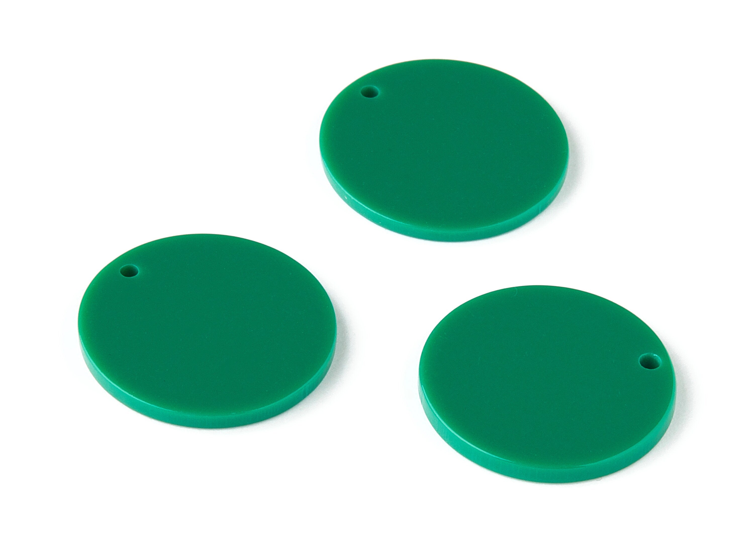 Acrylic Round Charms - Coin Earrings and Pendant - Earring Findings - Jewelry Supplys - Color Code: A346 - 23.79x23.79x2.5mm - AC1661-A346 - DOMEDBAZAAR