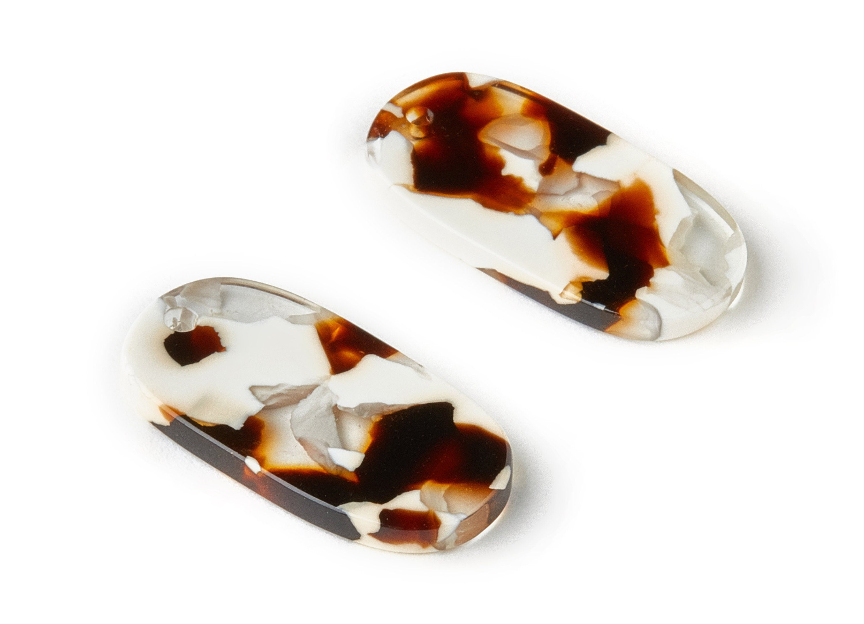 Acetate Oval Charms - Oval Earrings and Pendant - Earring Findings - Jewelry Supplys - Color Code:A257 - 26.42x14.07x2.3mm - AC1156-A257 - DOMEDBAZAAR