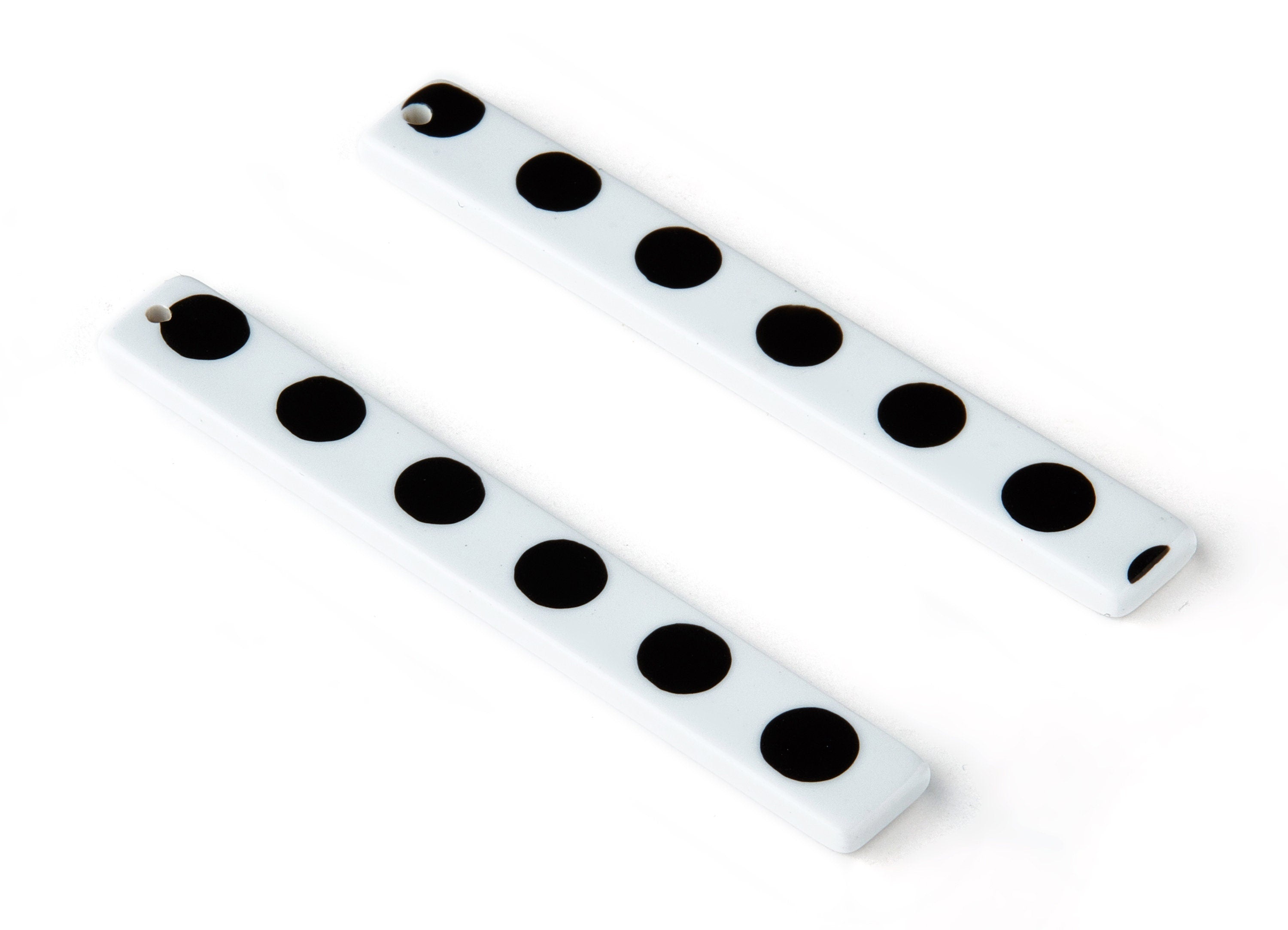 Acetate Stick Charms - Bar Earrings and Pendant - Earring Findings - Color Code: A277 - 59.6x7.8x2.6mm - AC1049-A277 - DOMEDBAZAAR