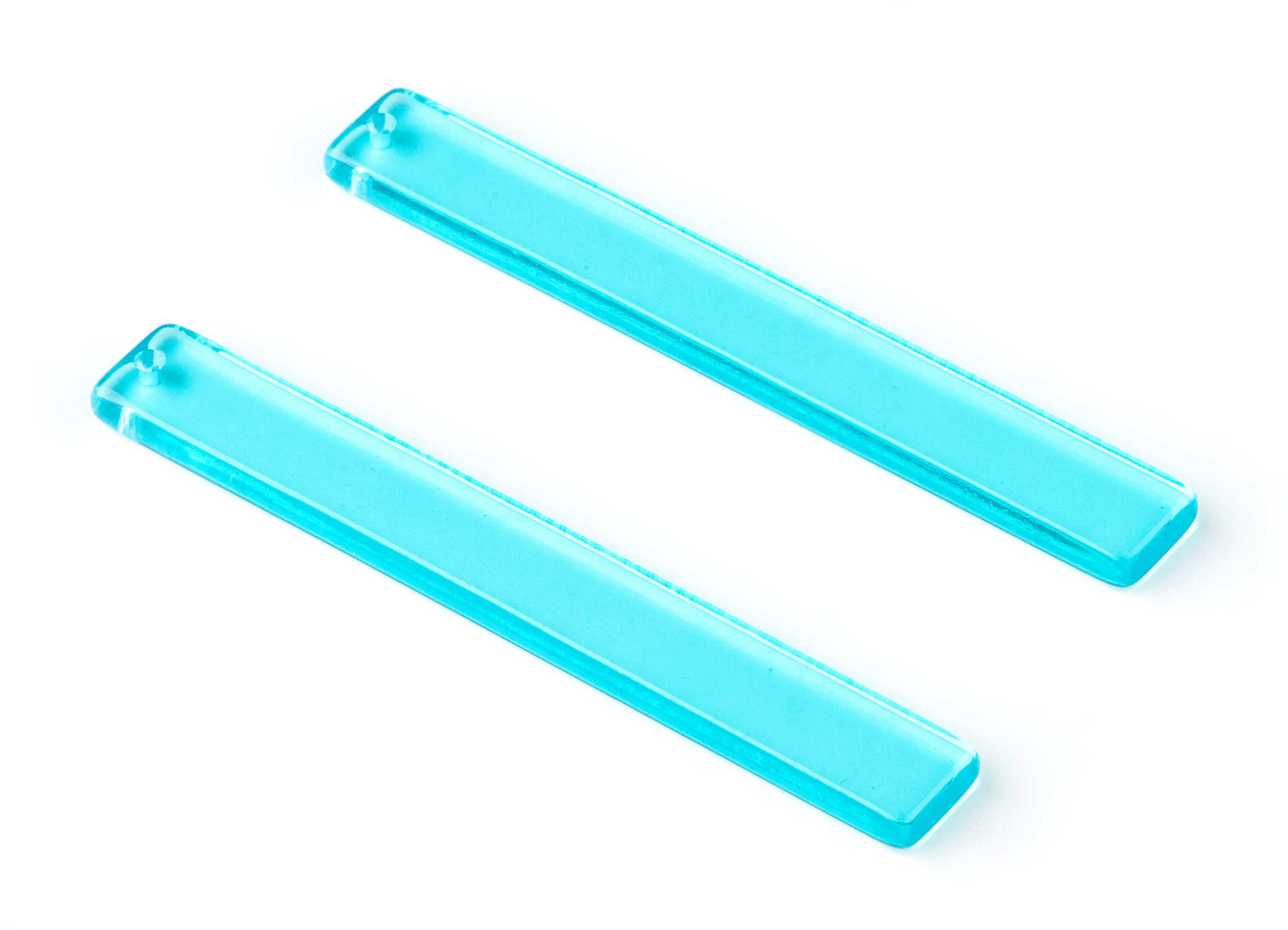 Acrylic Stick Charms - Bar Earrings and Pendant - Earring Findings - Color Code: A68 - 59.6x7.8x2.6mm - AC1049-A68 - DOMEDBAZAAR