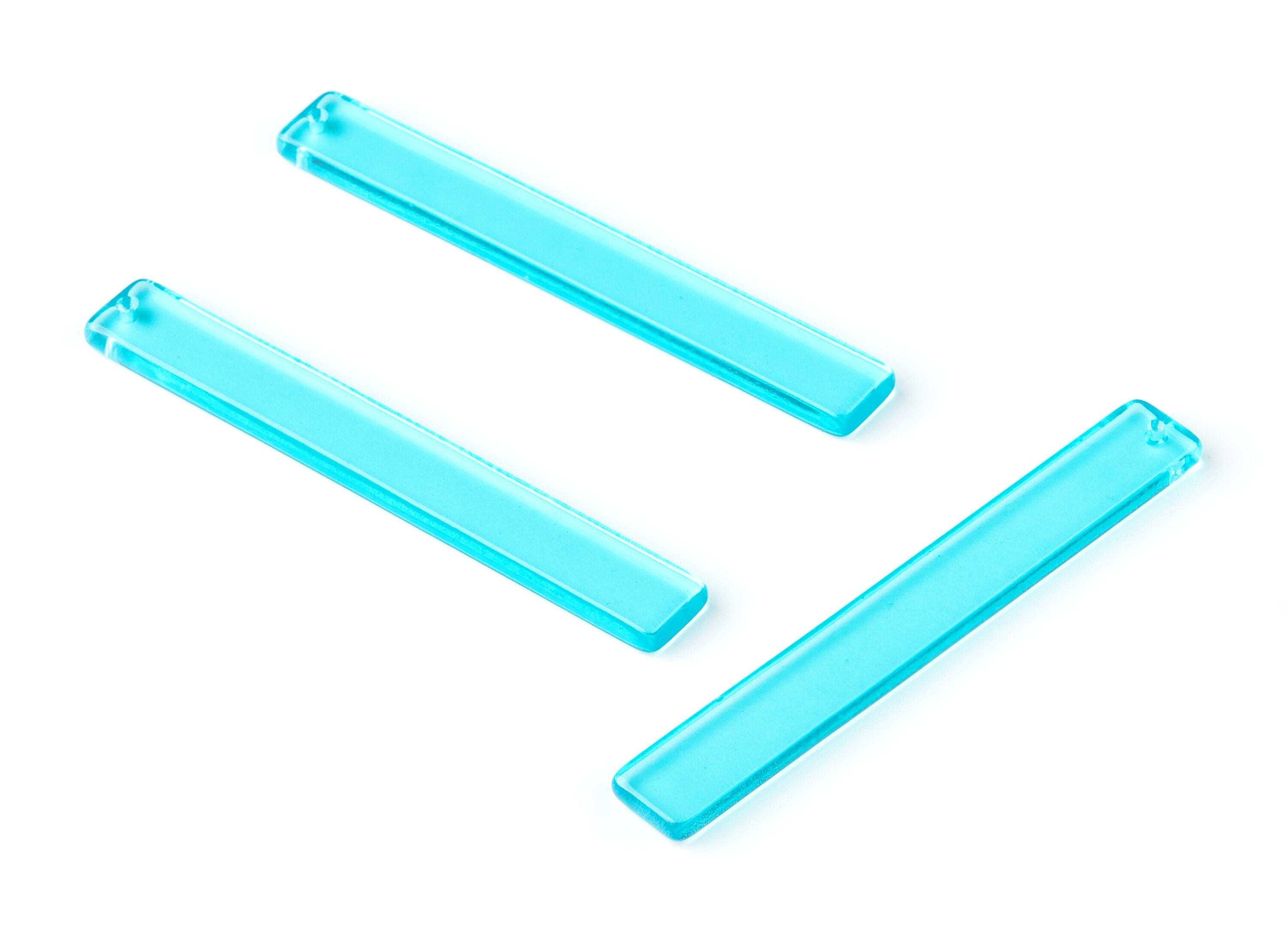 Acrylic Stick Charms - Bar Earrings and Pendant - Earring Findings - Color Code: A68 - 59.6x7.8x2.6mm - AC1049-A68 - DOMEDBAZAAR