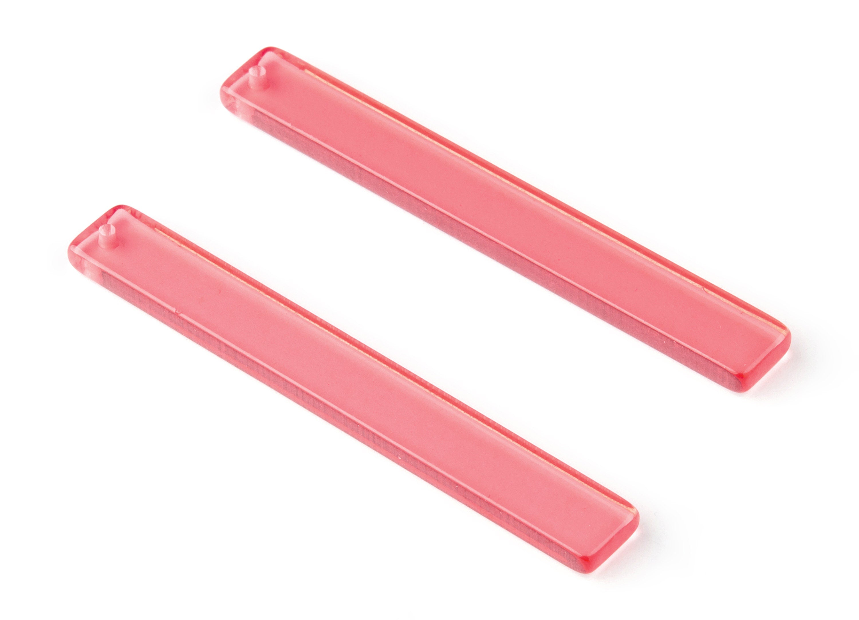 Acrylic Stick Charms - Bar Earrings and Pendant - Earring Findings - Color Code: A69 - 59.6x7.8x2.6mm - AC1049-A69 - DOMEDBAZAAR