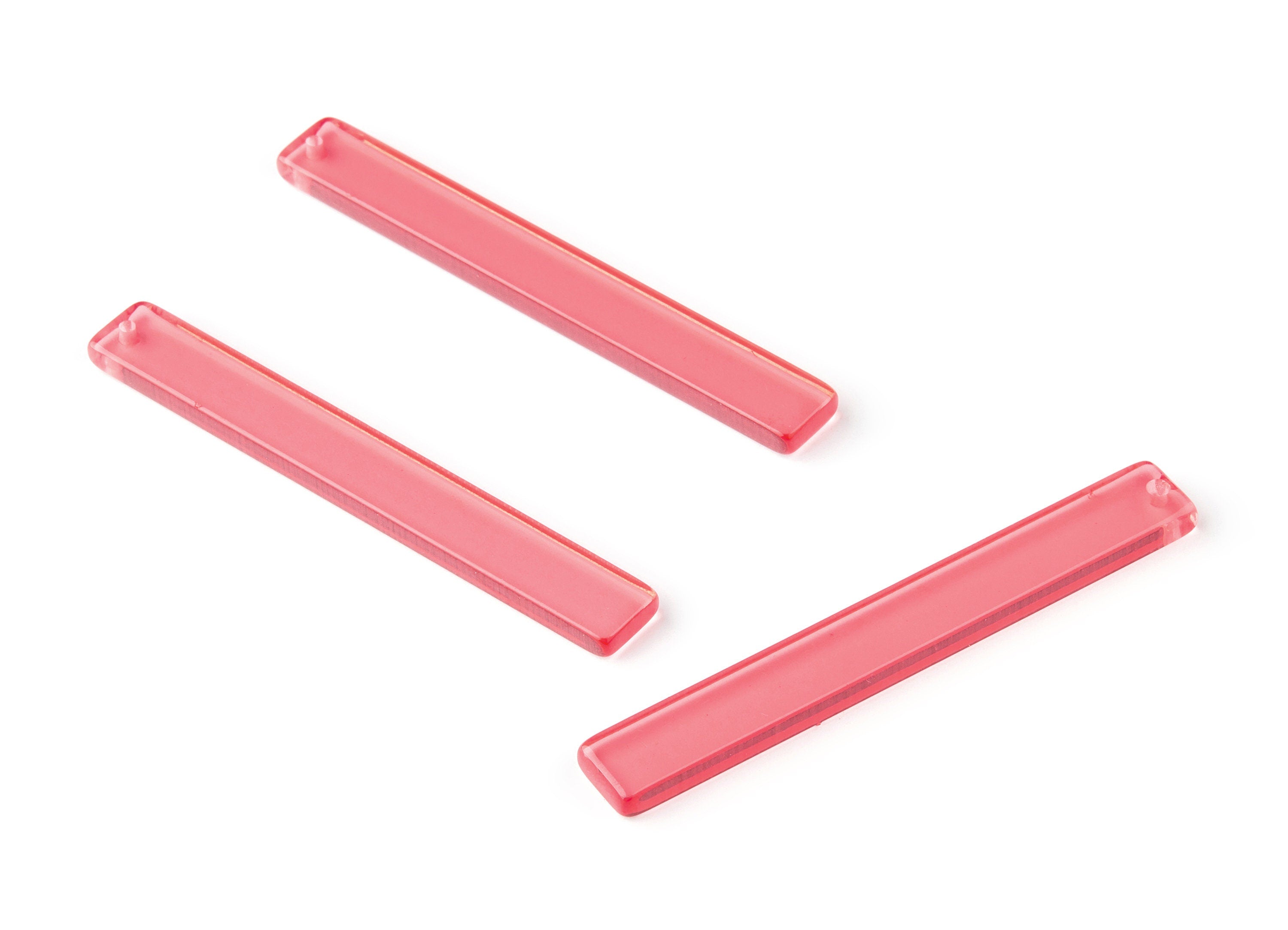 Acrylic Stick Charms - Bar Earrings and Pendant - Earring Findings - Color Code: A69 - 59.6x7.8x2.6mm - AC1049-A69 - DOMEDBAZAAR