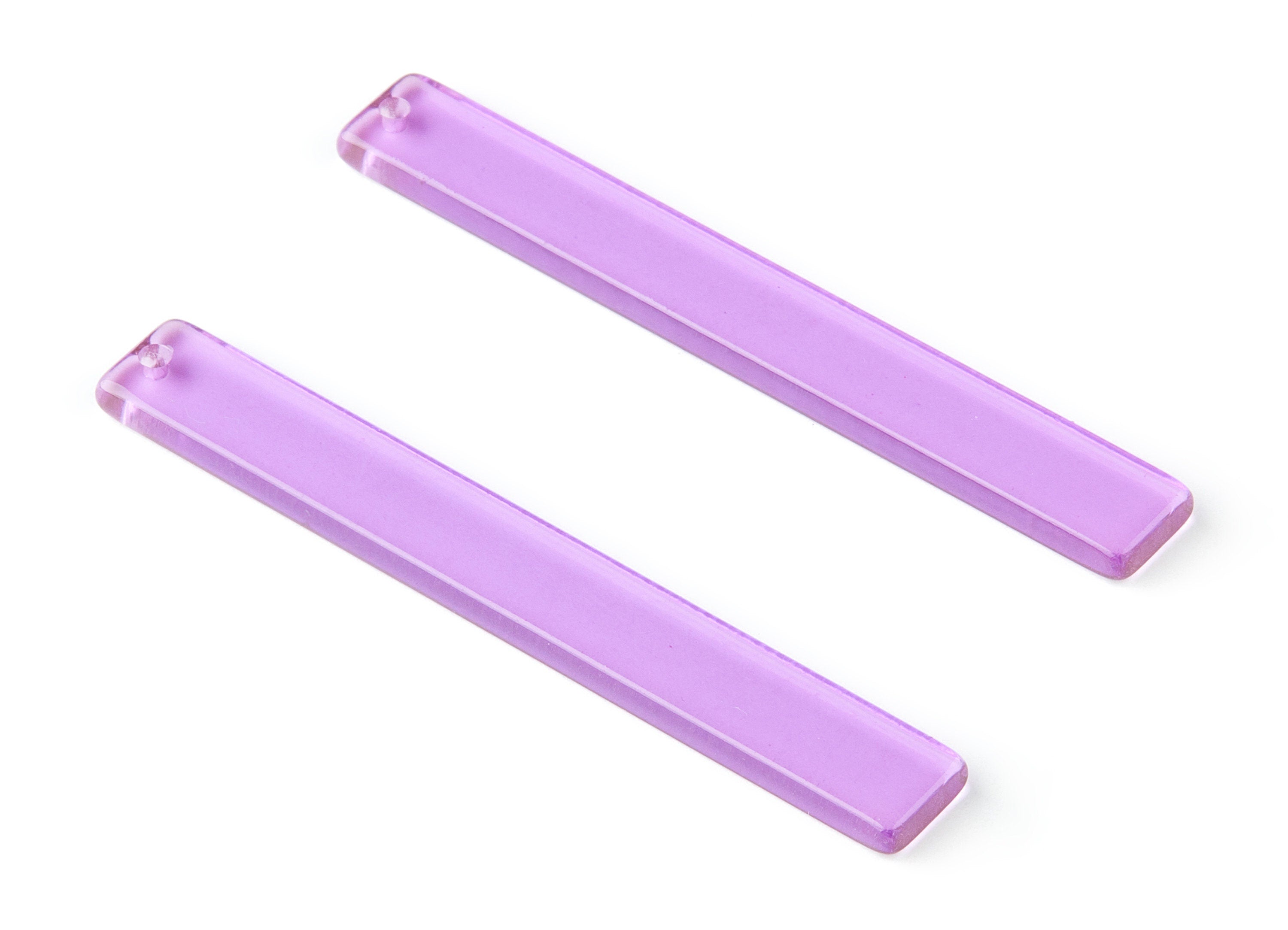 Acrylic Stick Charms - Bar Earrings and Pendant - Earring Findings - Color Code: A72 - 59.6x7.8x2.6mm - AC1049-A72 - DOMEDBAZAAR