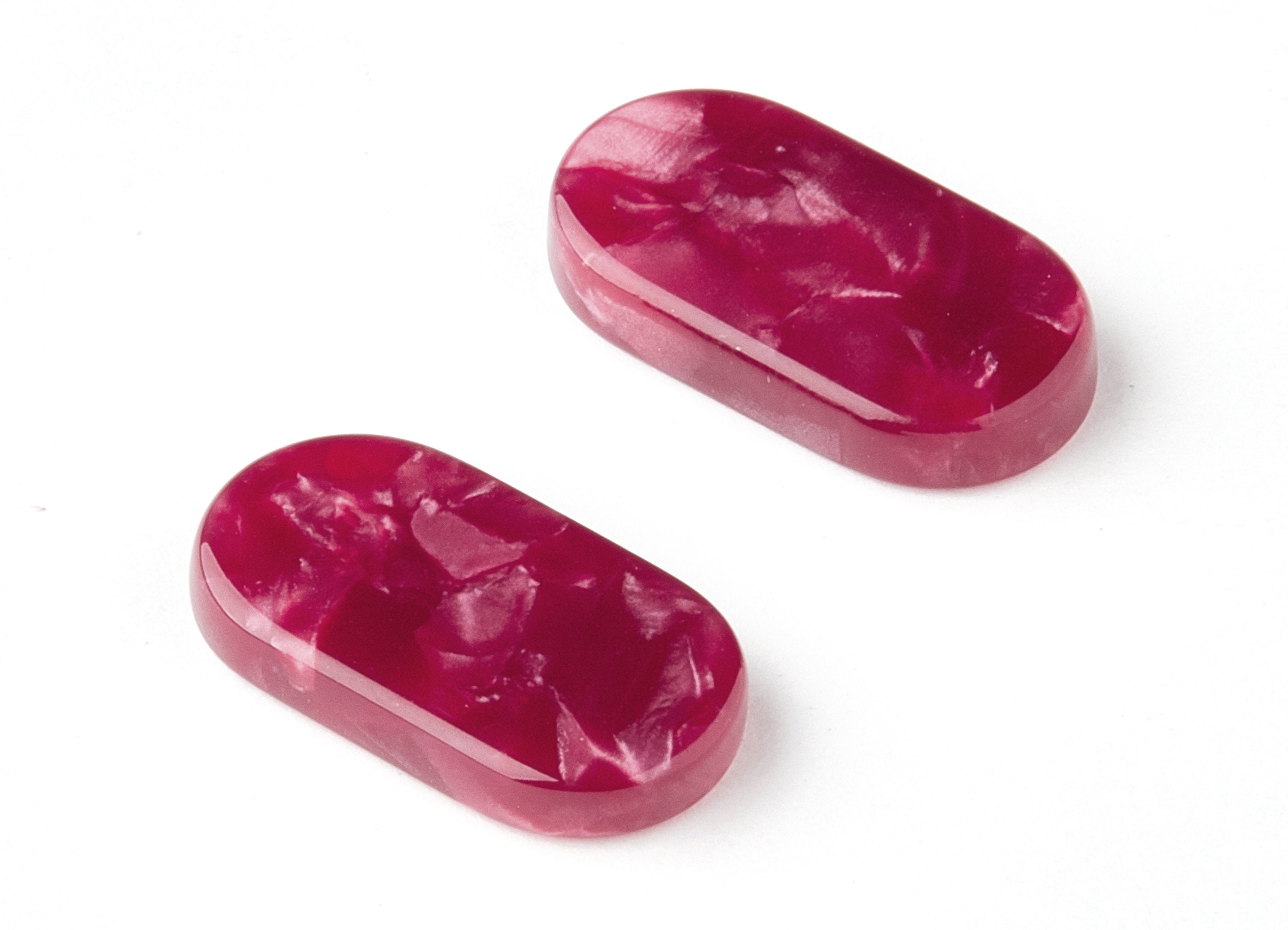 Acetate Oval Charms - Oval Earrings and Pendant - Earring Findings - Jewelry Supplys - Color Code: A47 - 19.9x10.6x2.5mm - AC1540-A47 - DOMEDBAZAAR