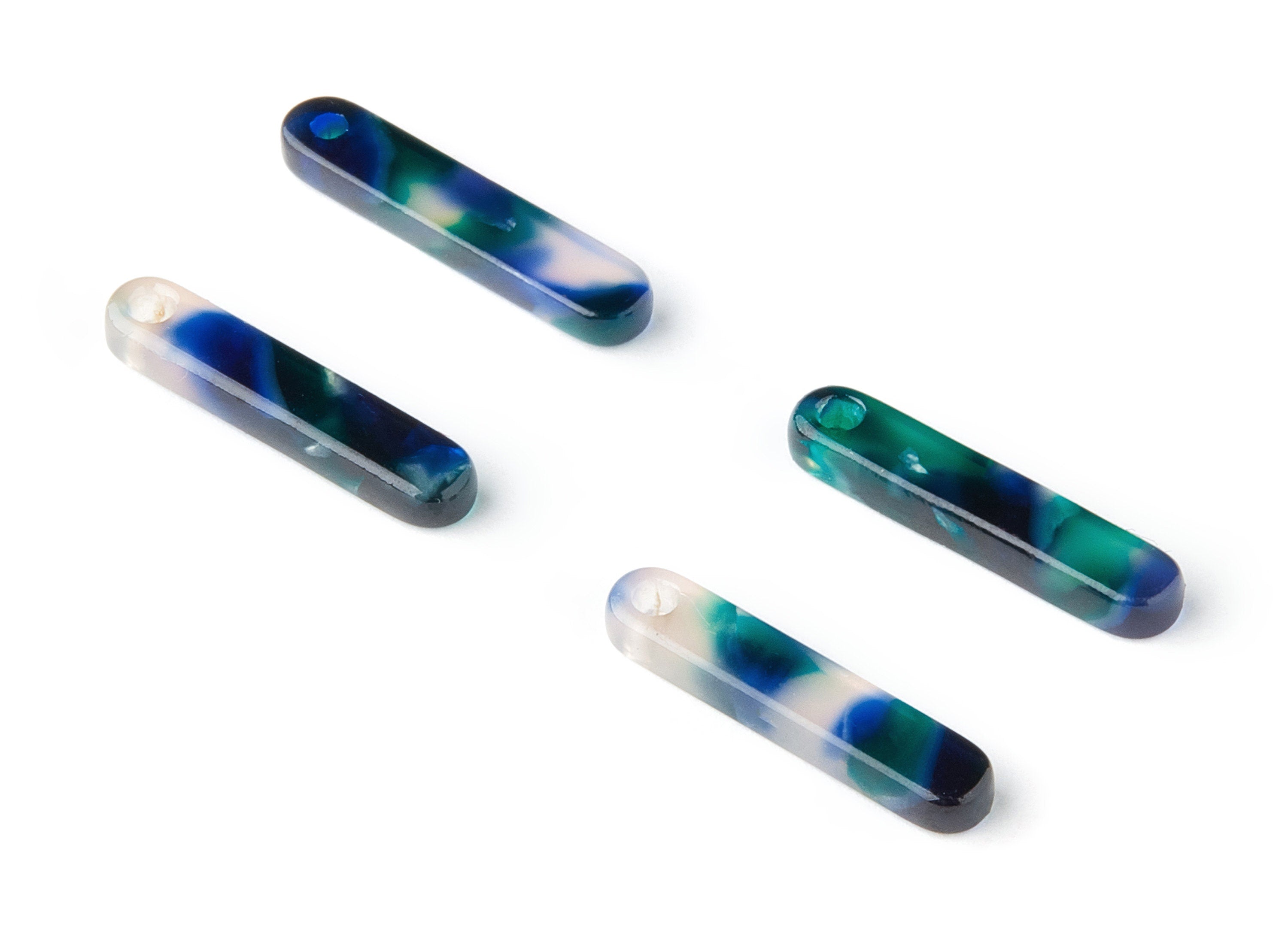 Acetate Stick Earring Charms - Stick Shaped Pendant - Earring Findings - Jewelry Supplies - Color Code:A18 - 20.6x4.27x2.6mm - AC1150N-A18 - DOMEDBAZAAR