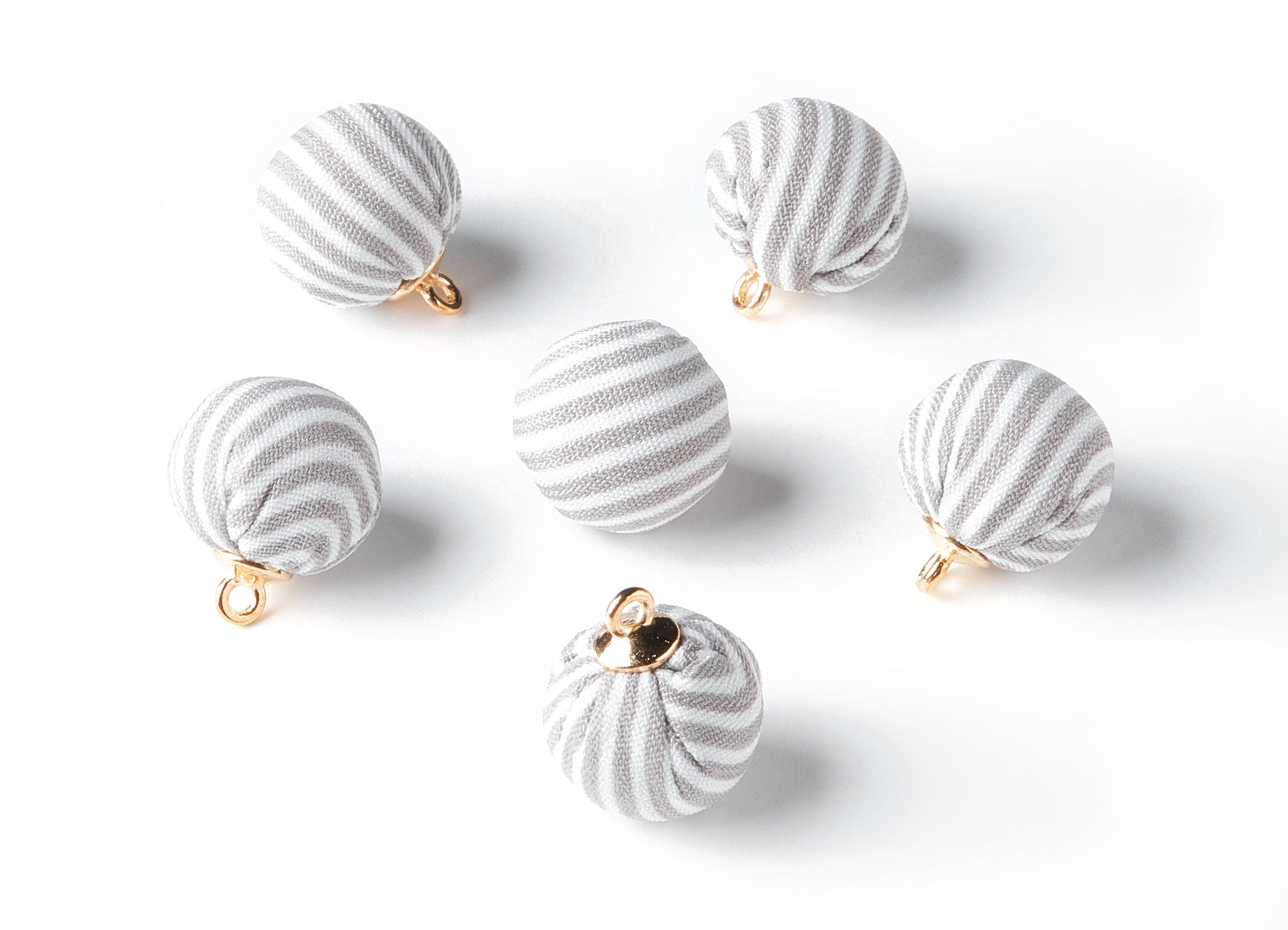 Pom Pom Earring Charms - Fur Ball Pendant - Aluminum Alloy - Earring Findings - Jewelry Accessories - 18.1x14.7x14.7mm - TT1010C - DOMEDBAZAAR