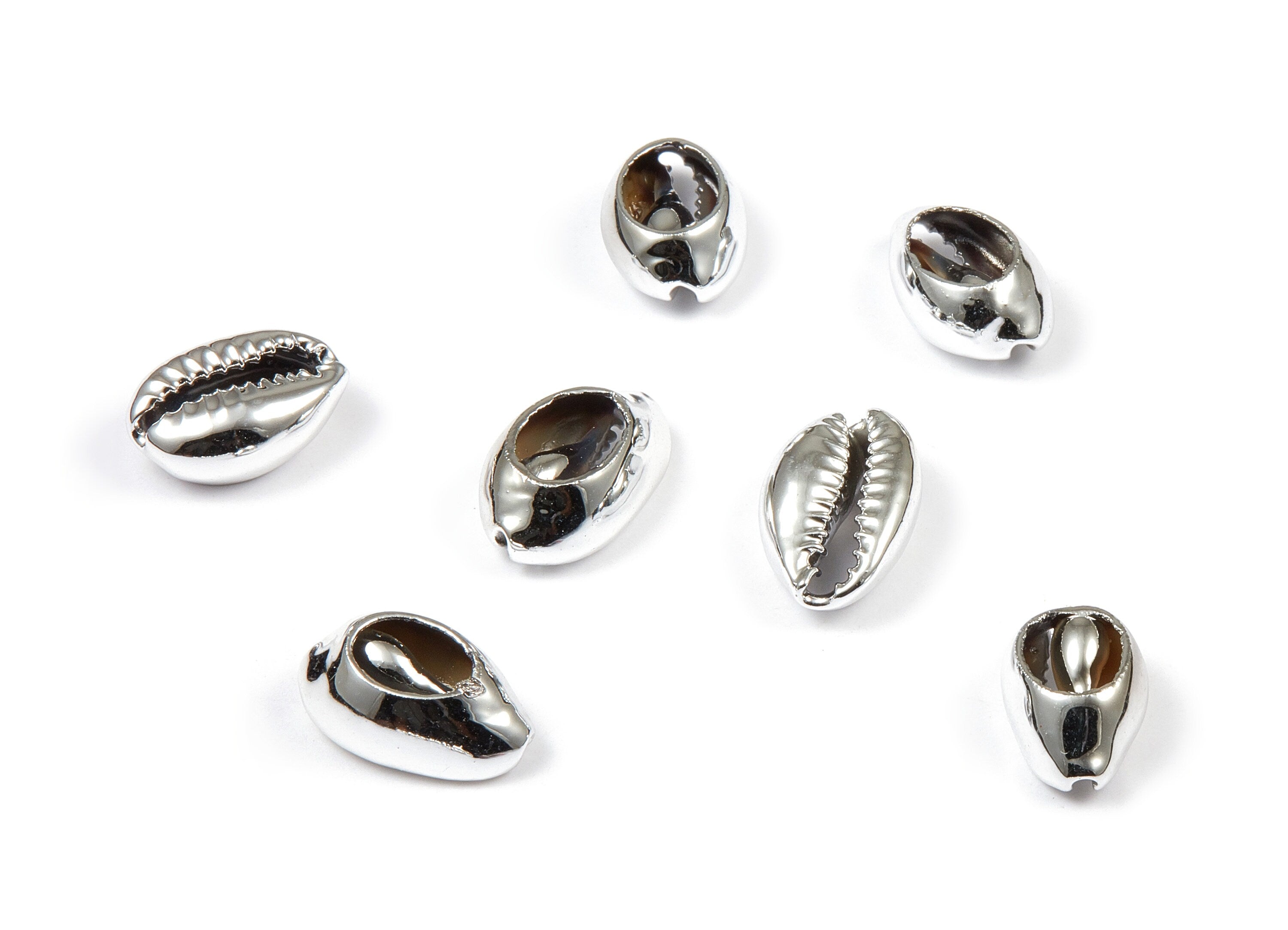 Open Cowrie Charms - Mussel Shell Earrings - Cut Open Seashell Earrings and Pendant - Natural Seashell Earrings - 17.2x11.04x6.37mm - SF1053 - DOMEDBAZAAR