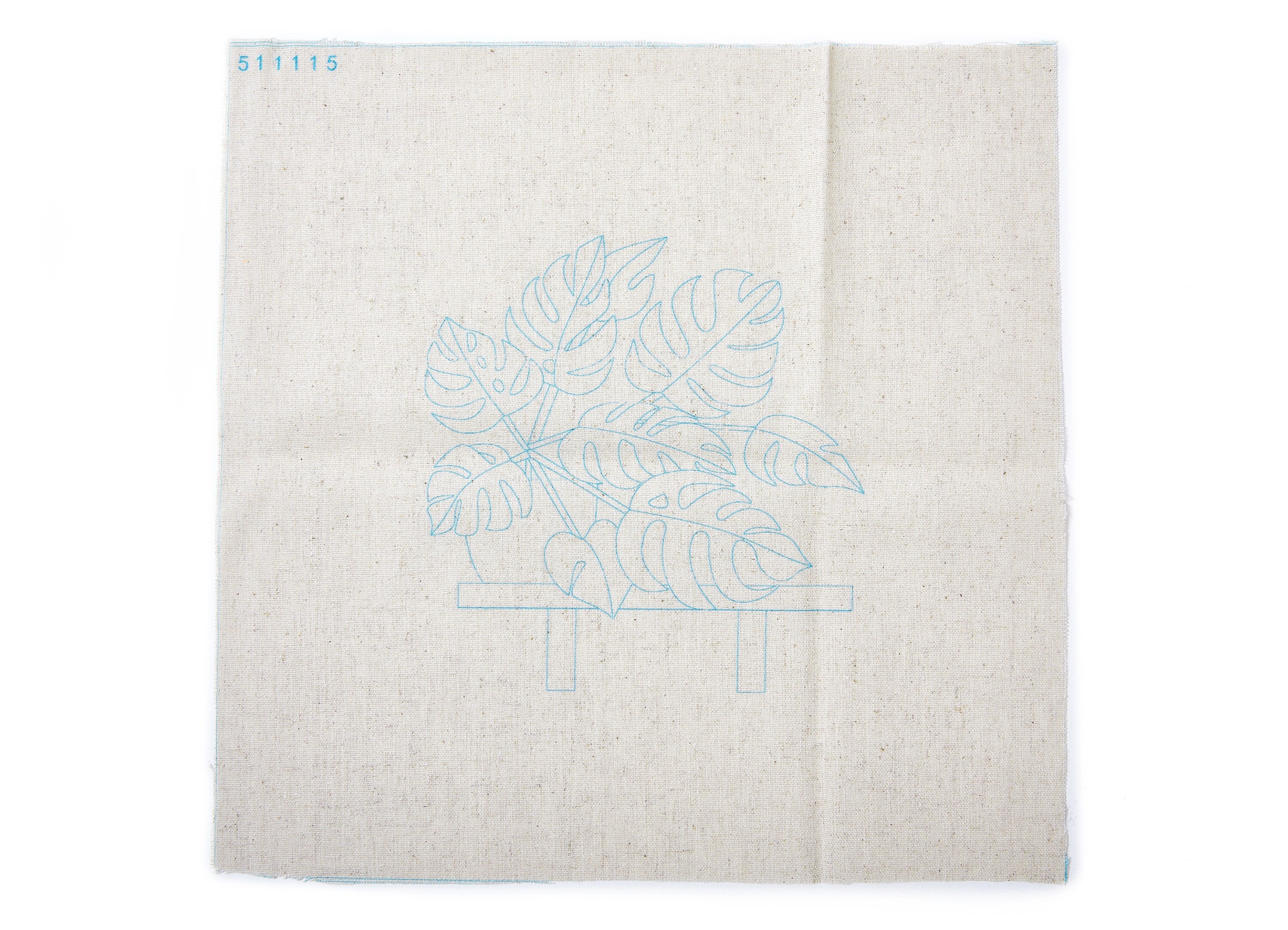 Monstera Embroidery Kit - Hand Embroidery Kit - Embroidered Flowers - Modern Embroidery Kit - Embroidery Accessories - 150x140mm - HM511115 - DOMEDBAZAAR