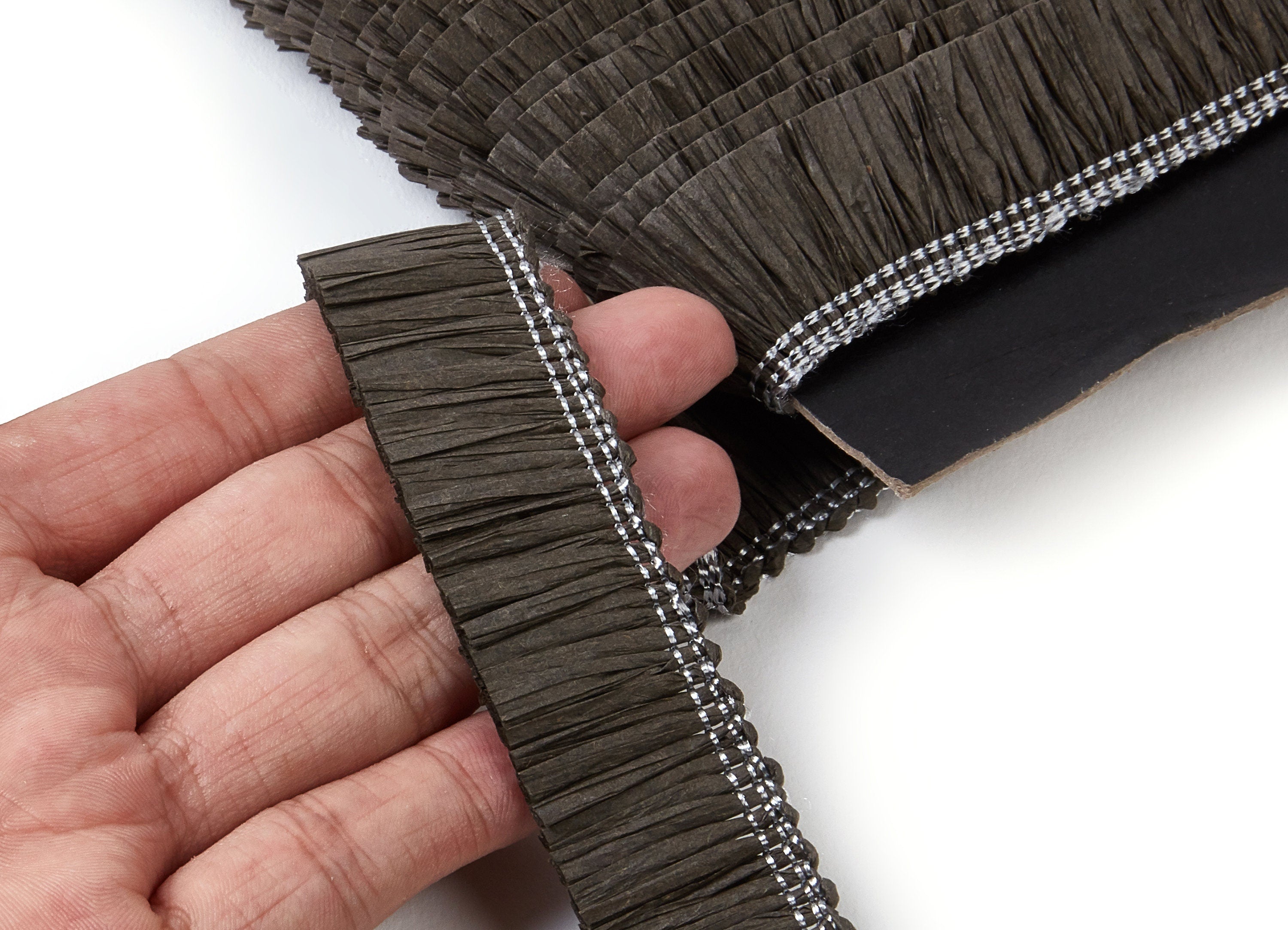 Raffia Tassels Strip - Natural Raffia Grass - Raffia Tassels Skirt - Jewelry Accessories - Earring Findings - 25x2.8mm - RS1020 - DOMEDBAZAAR