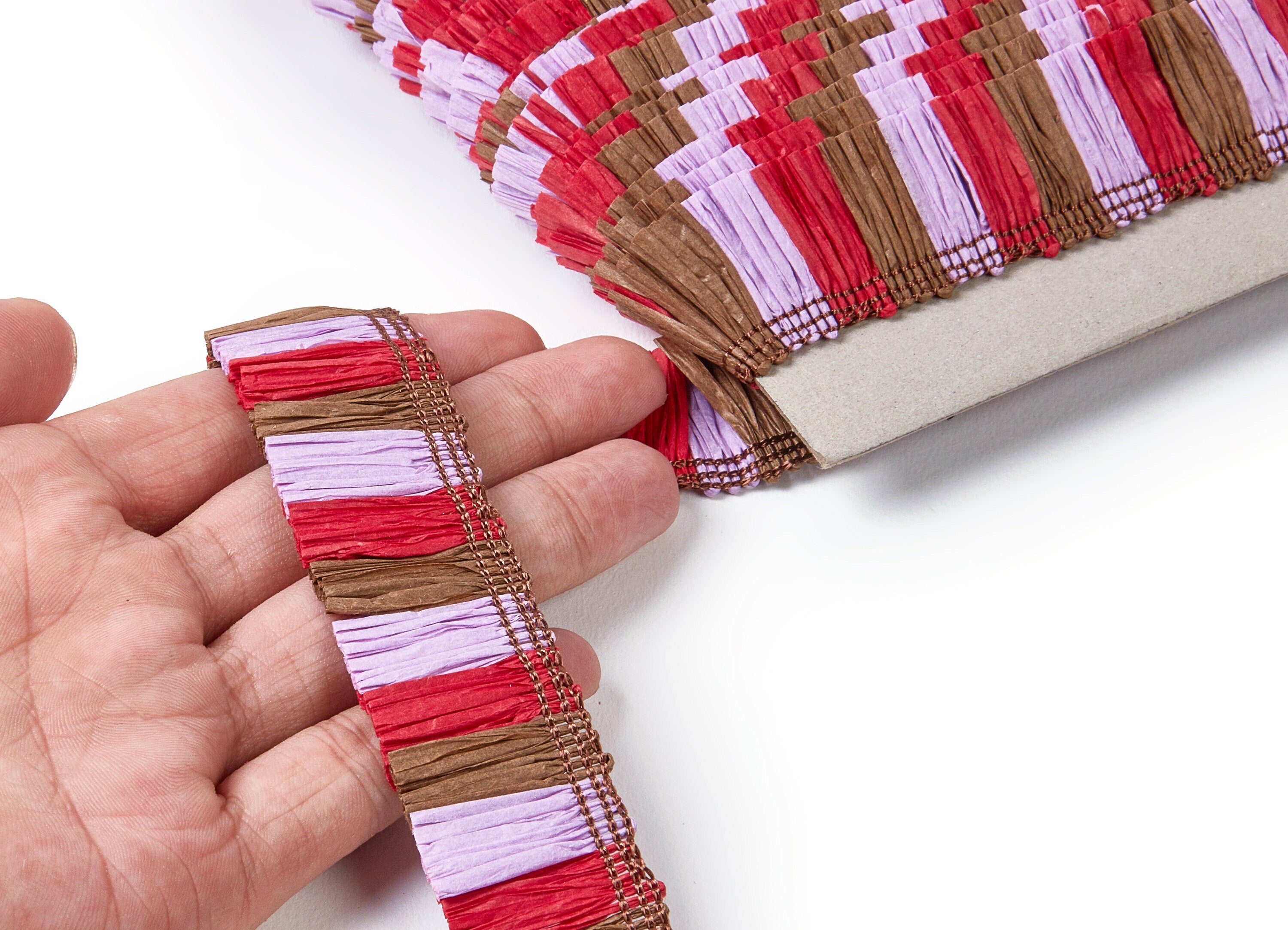 Raffia Tassels Strip - Natural Raffia Grass - Raffia Tassels Skirt - Jewelry Accessories - Earring Findings - 25x2.8mm - RS1001 - DOMEDBAZAAR