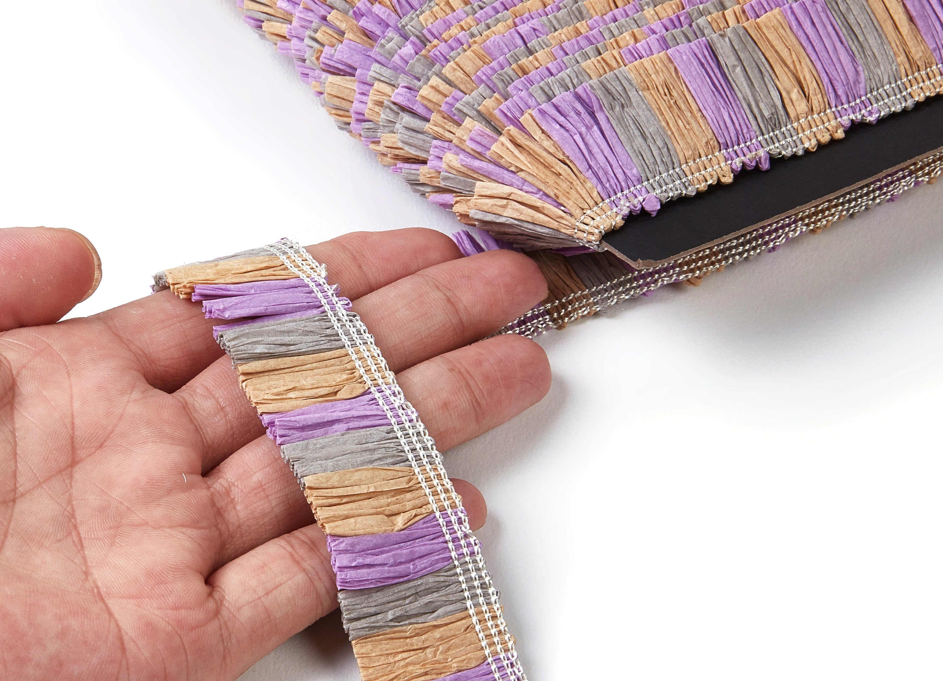 Raffia Tassels Strip - Natural Raffia Grass - Raffia Tassels Skirt - Jewelry Accessories - Earring Findings - 25x2.8mm - RS1002 - DOMEDBAZAAR