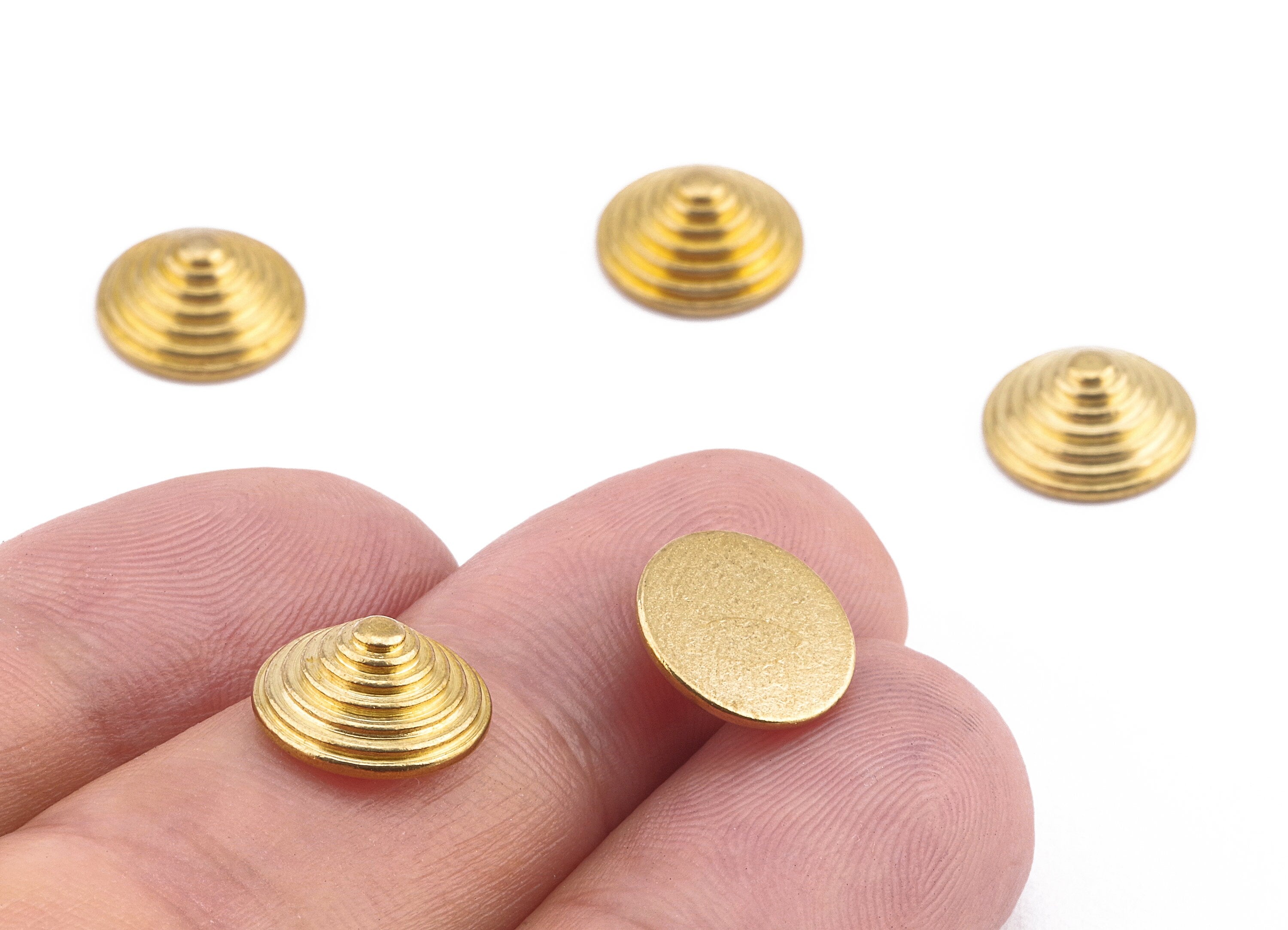 Brass Cone Blank - Raw Brass Cone Blank Earrings and Pendant - Earring Findings - Jewelry Supplies - 10.94x4.75x4.75mm - PP2213 - DOMEDBAZAAR