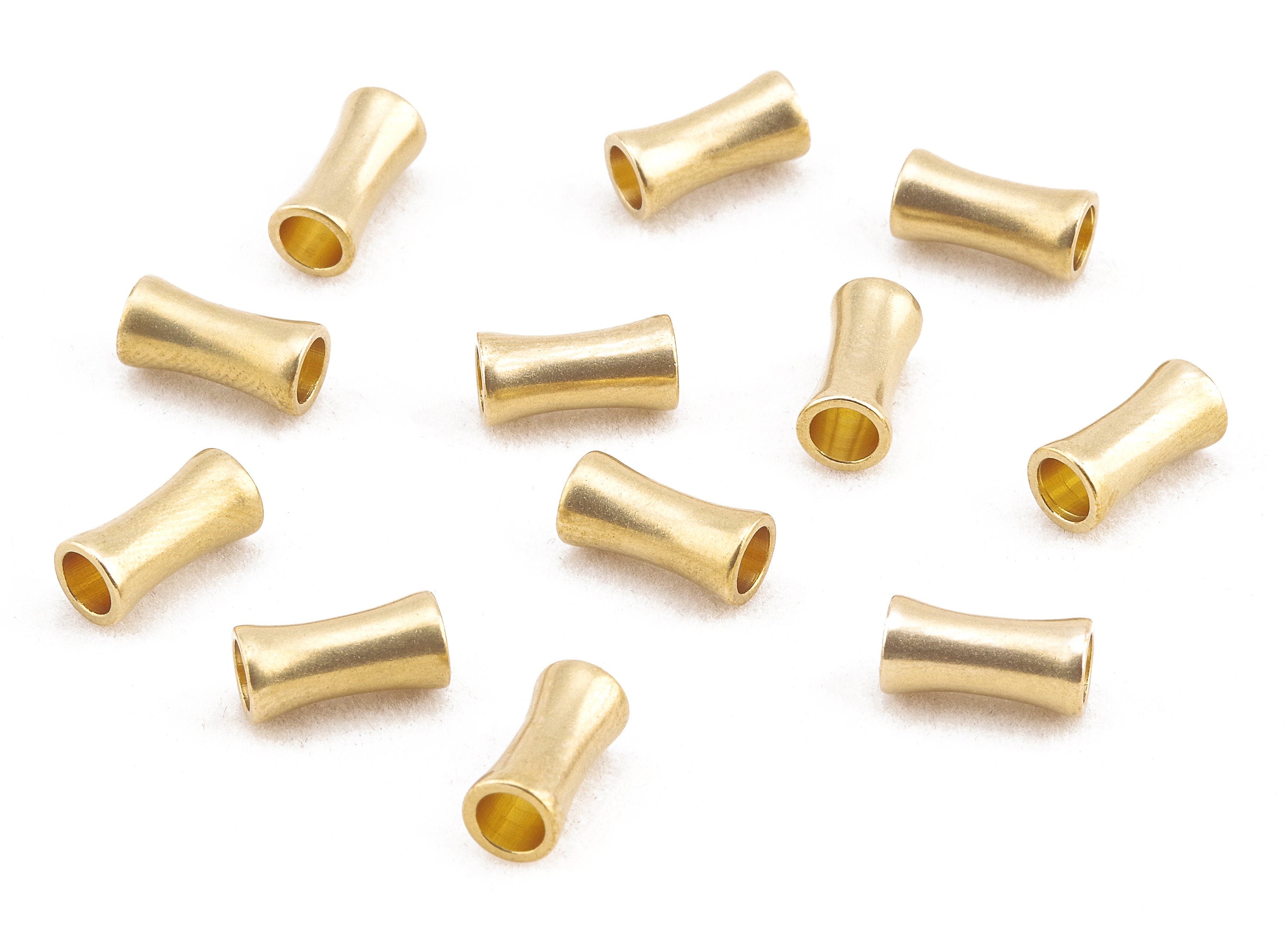 Brass Connector Spacer Beads - Raw Brass Connector Spacer Beads - Spacer Connectors - Jewelry Supplies - 10.01x4.95mm - PP2275 - DOMEDBAZAAR