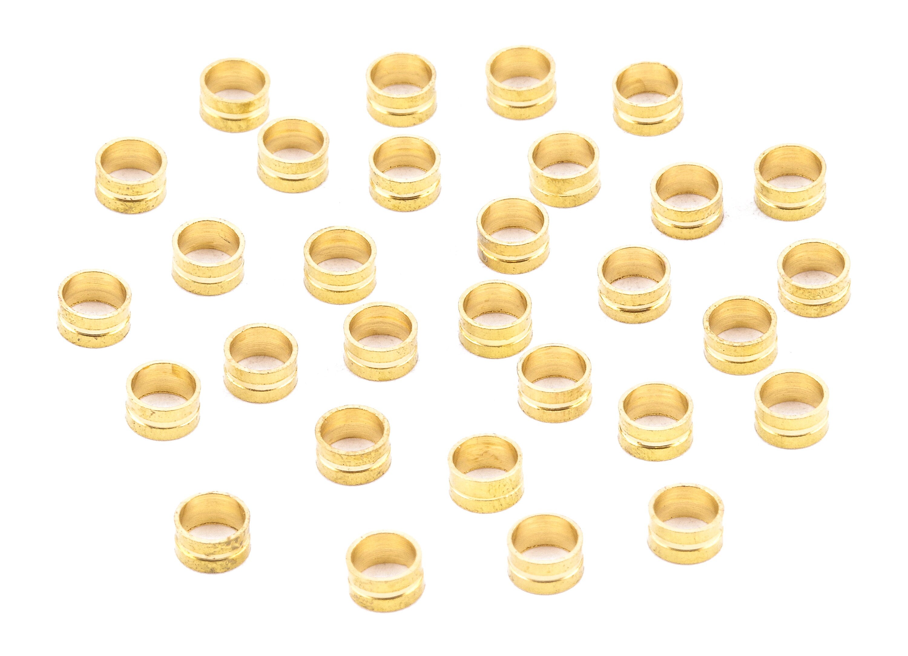 Brass Tube Beads - Raw Brass Tube Beads - Earring Findings - Jewelry Supplies - 4.01x2.2x0.77mm - PP2246 - DOMEDBAZAAR