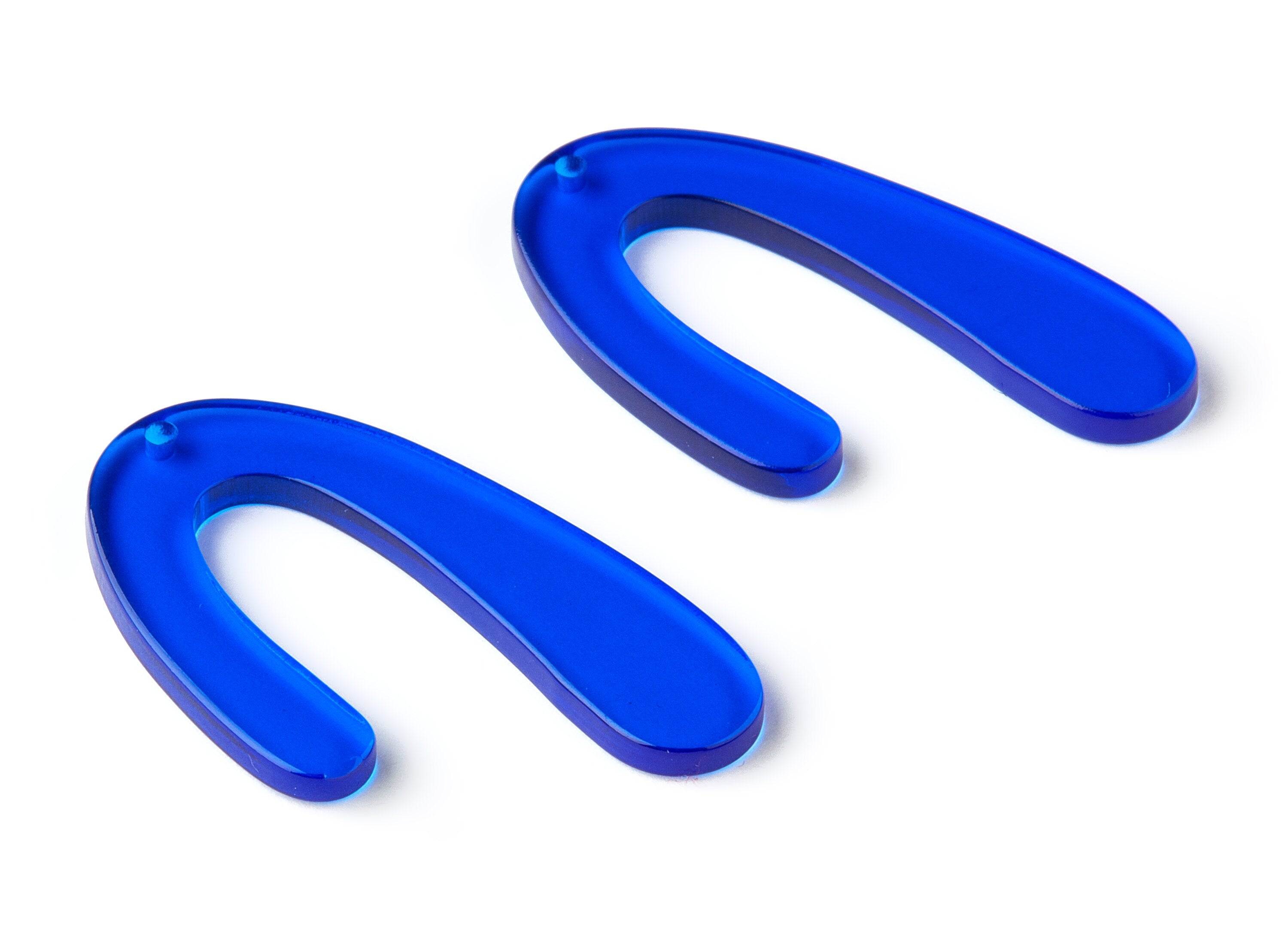 Acrylic U Charms - U Earrings and Pendant - Earring Findings - Necklace Pendant - Color Code: A70 - 44.48x27.05x2.86mm - AC1083-A70 - DOMEDBAZAAR