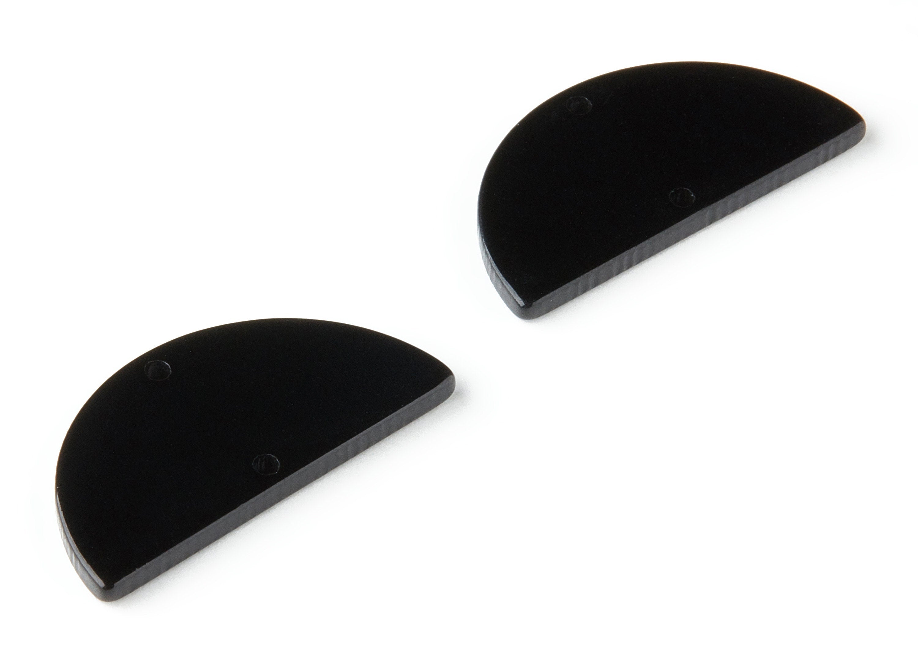 Acrylic Semicircle Connectors Charms - 2 Holes Semicircle Earrings - Earring Findings - Color Code:A66 - 15x30x2.6mm - AC1061-A66 - DOMEDBAZAAR