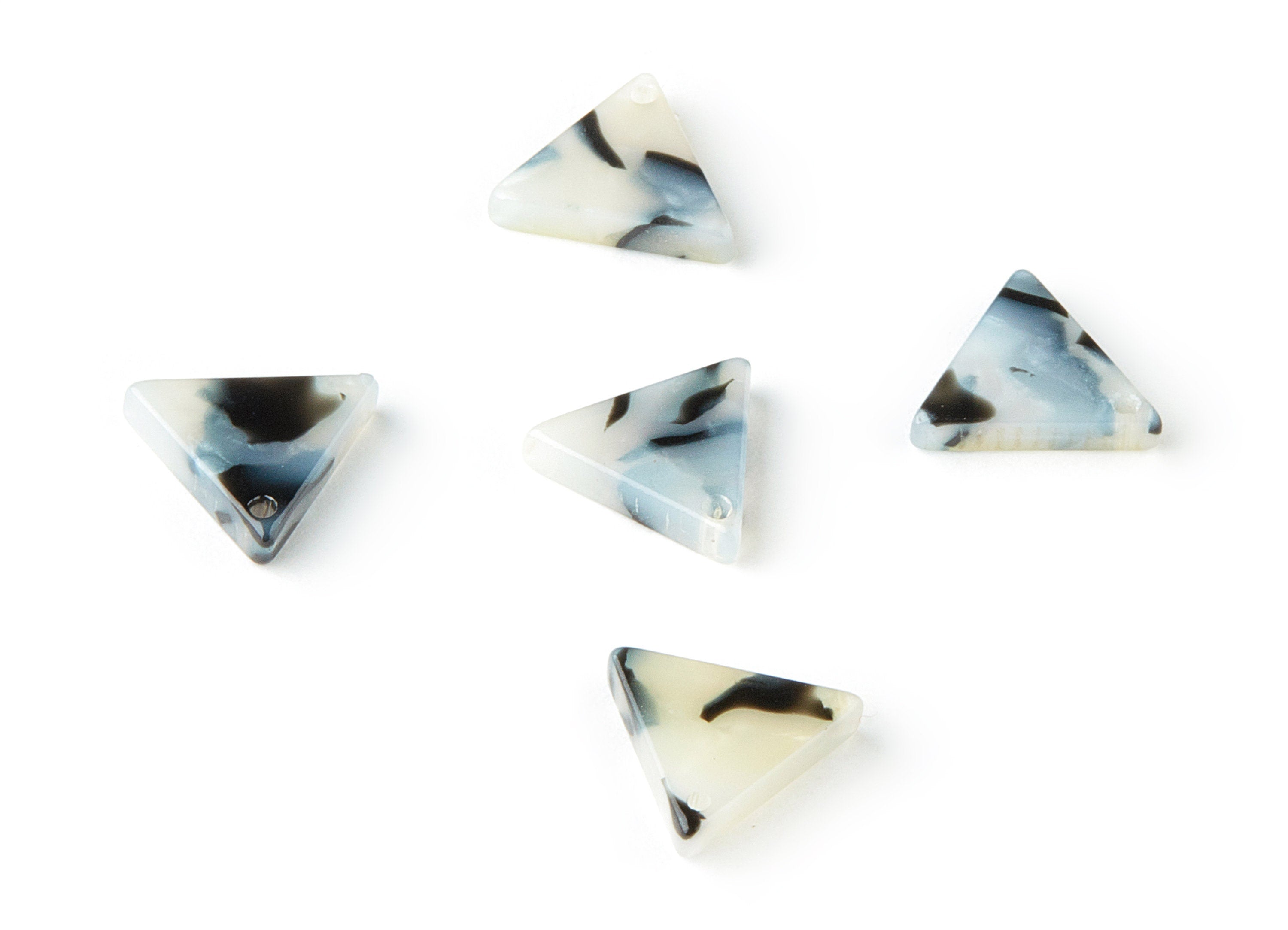 Acetate Triangle Charms - Triangle Earrings and Pendant - Earring Findings - Color Code: A326 - 12.77x11.29x2.5mm - AC1650-A326 - DOMEDBAZAAR