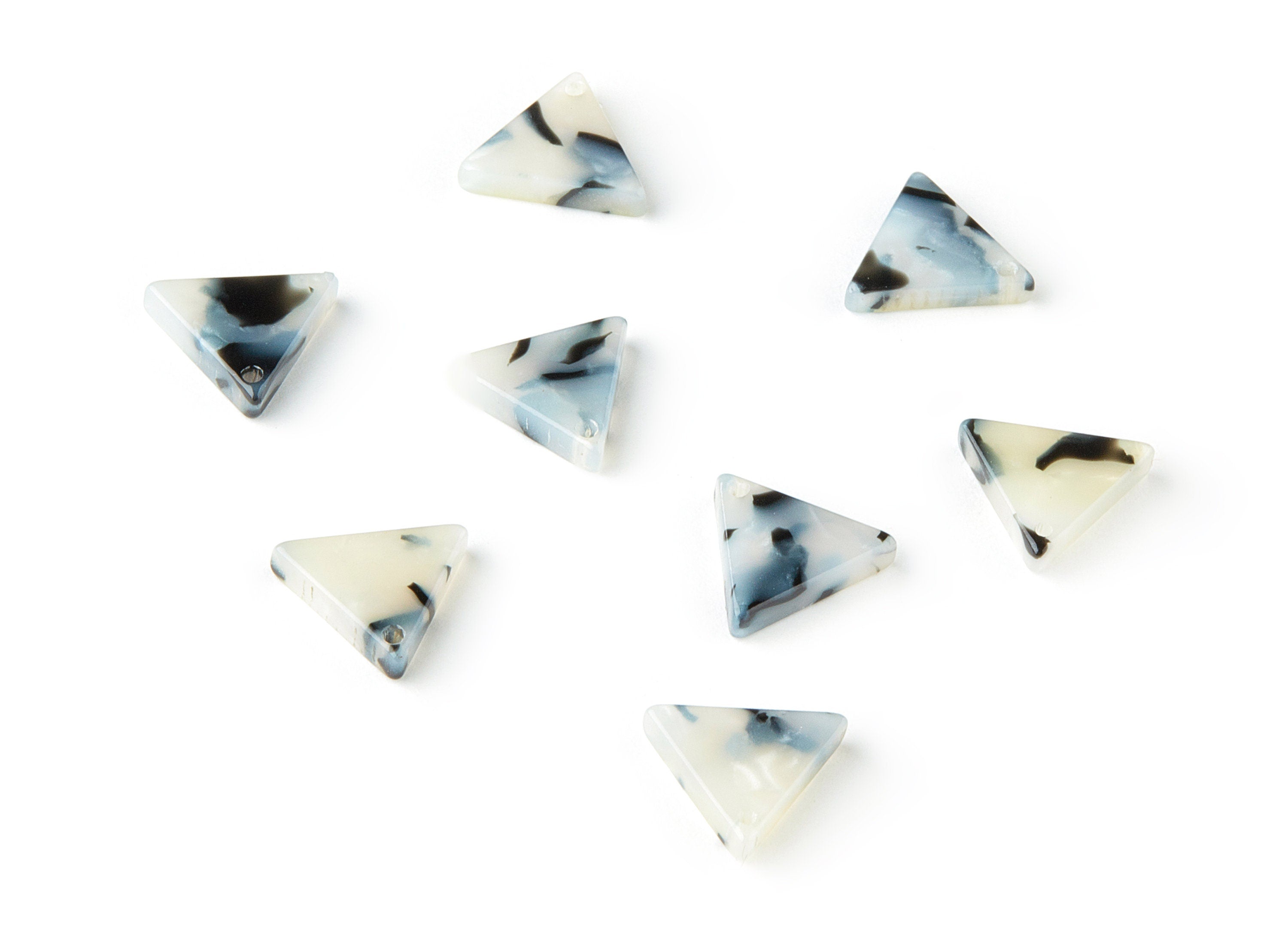 Acetate Triangle Charms - Triangle Earrings and Pendant - Earring Findings - Color Code: A326 - 12.77x11.29x2.5mm - AC1650-A326 - DOMEDBAZAAR