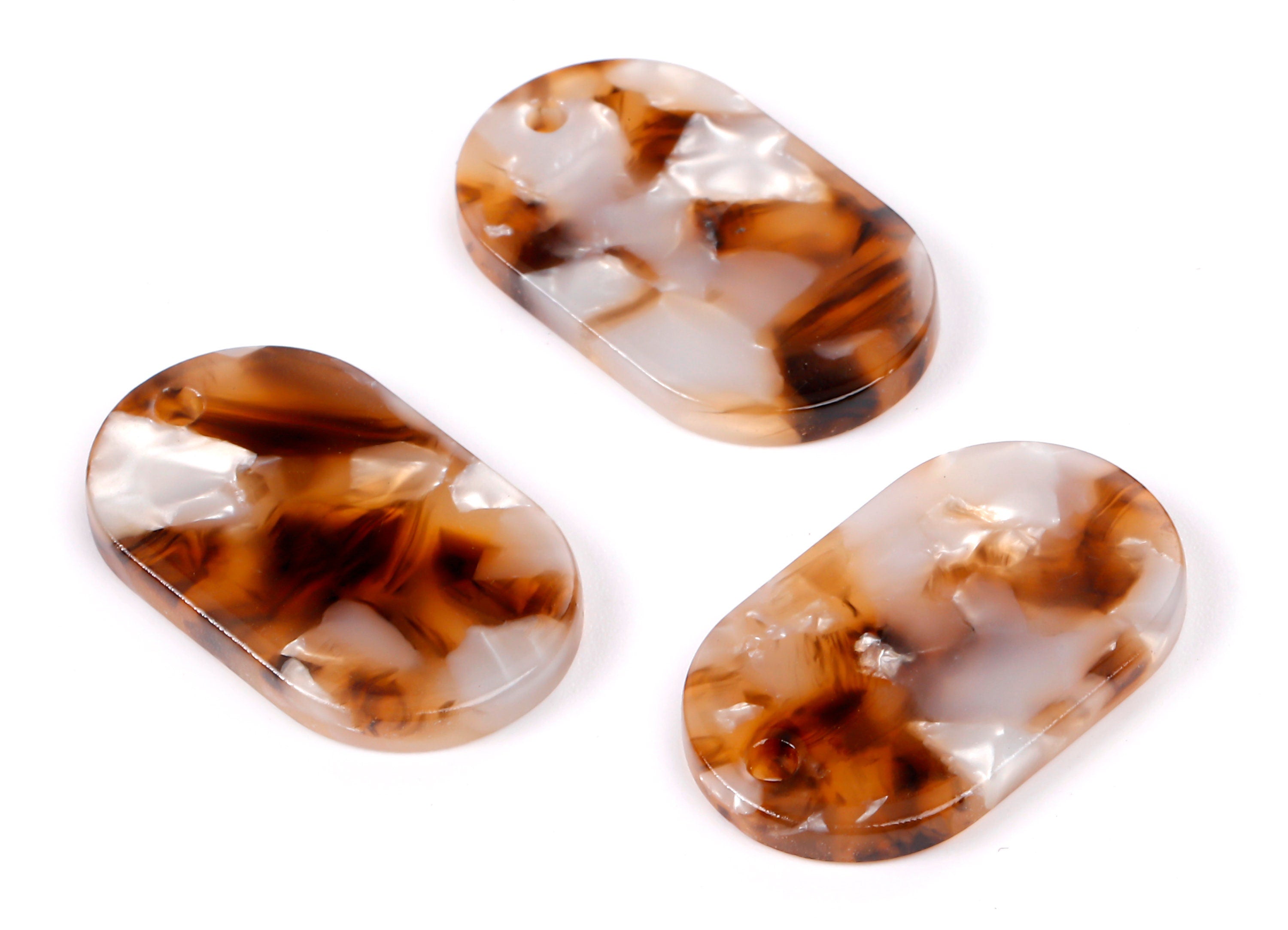 Acetate Oval Charms - Oval Earrings and Pendant - Earring Findings - Jewelry Supplys - Color Code: A351 - 26.15x15.7x2.55mm - AC1156-A351 - DOMEDBAZAAR