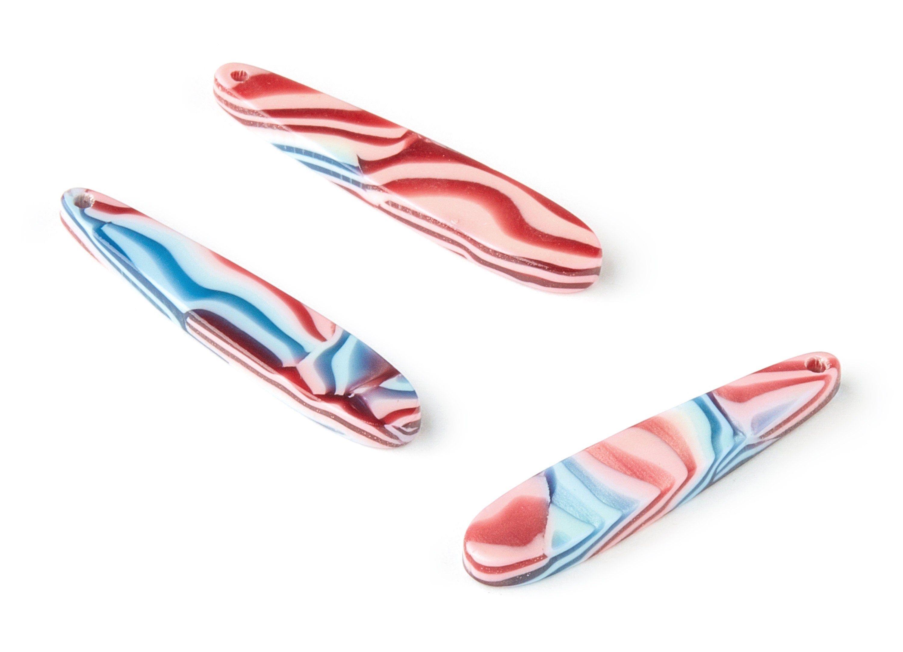 Acetate Stick Charms - Stick Earring and Pendant - Jewelry Making - Earring Findings - Color Code: A331 - 33.74x7.12x2.55mm - AC1644-A331 - DOMEDBAZAAR