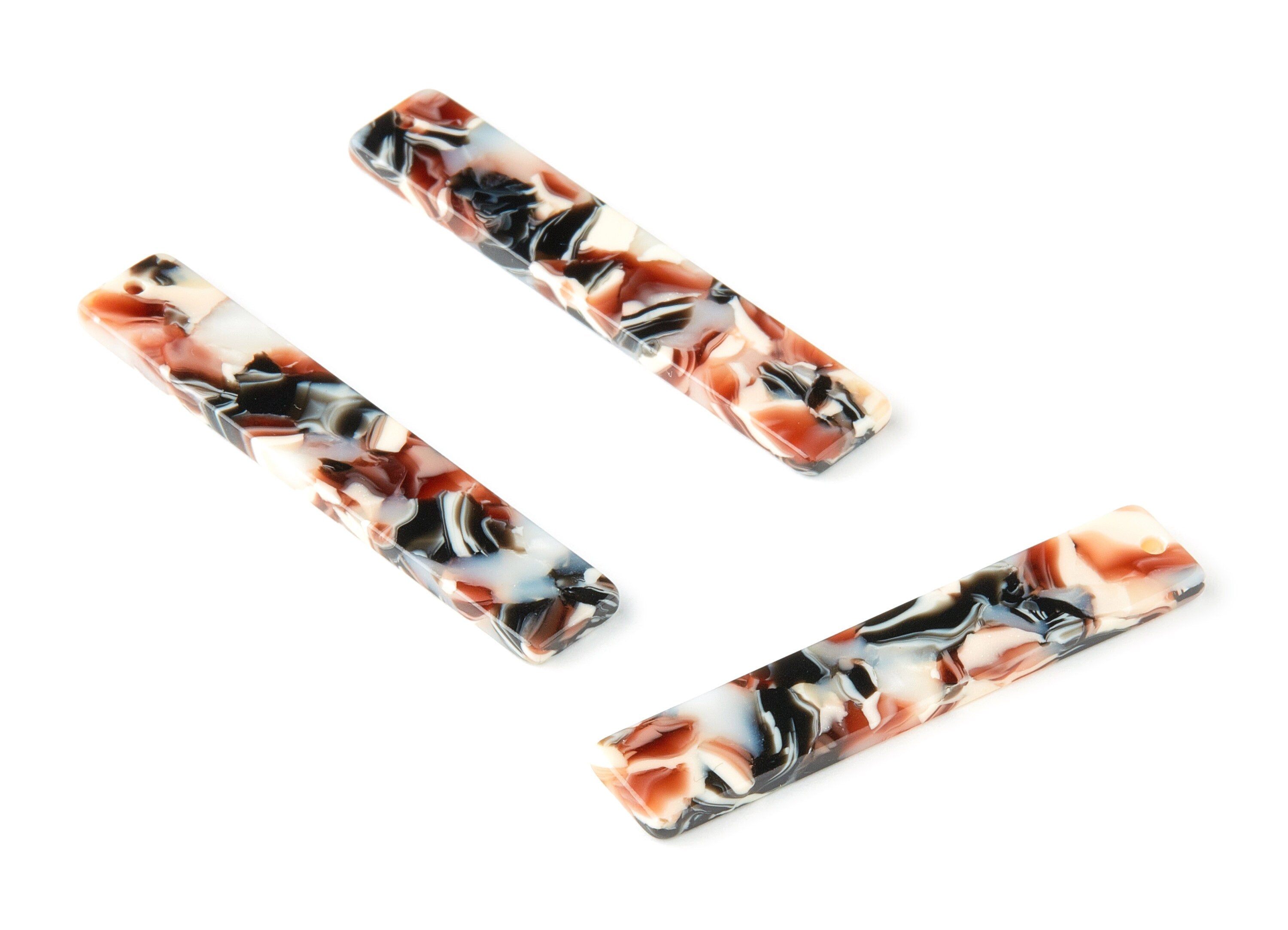 Acetate Stick & Bar Charms - Stick Earrings and Pendant - Earring Findings - Color Code: A51 - 50.62x9.67x2.66mm - AC1091-A51 - DOMEDBAZAAR