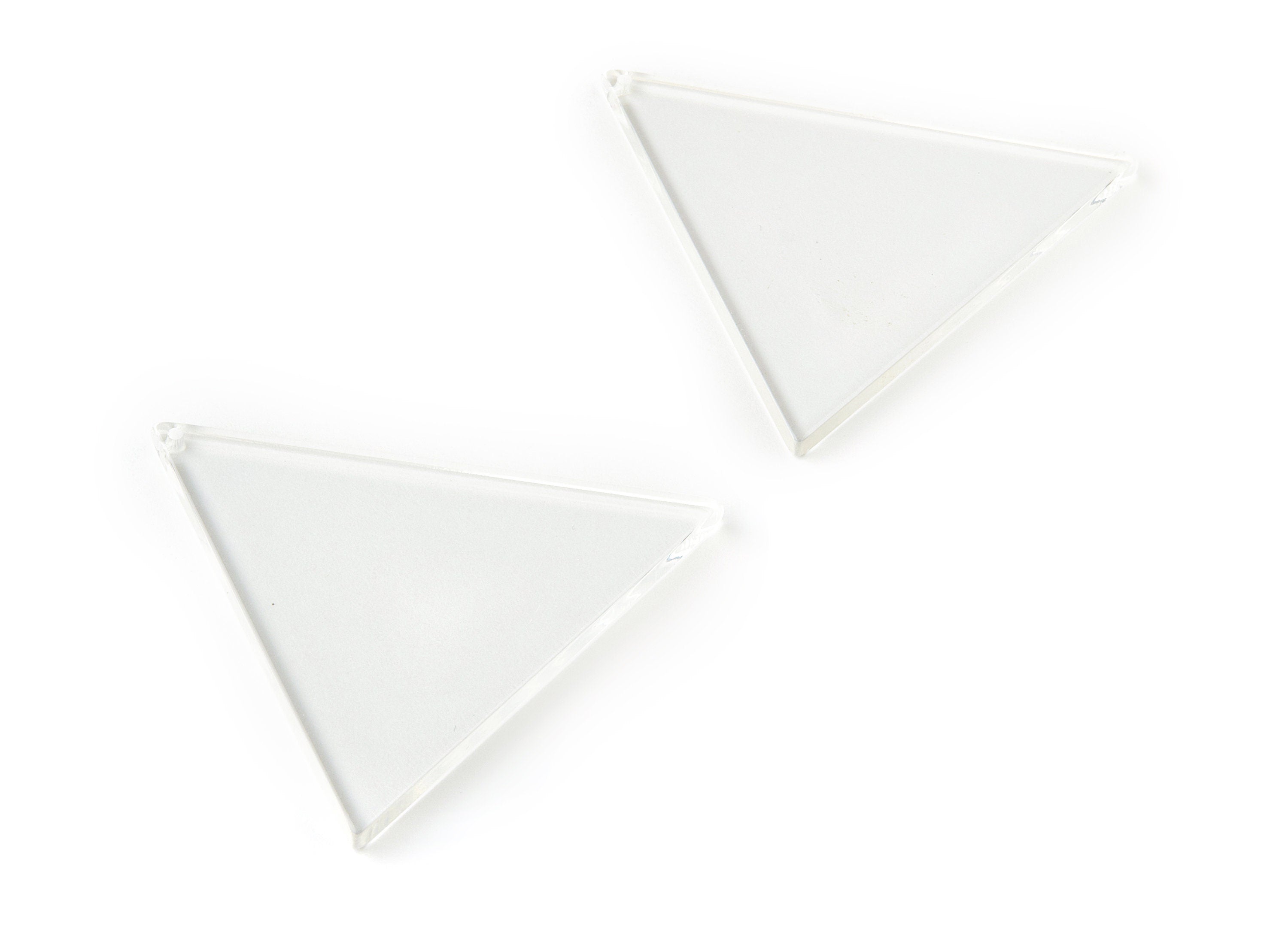 Acrylic Triangle Charms - Triangle Earrings and Pendant - Earring Findings - Color Code:A63 - 49.87x43.62x2.9mm - AC1667-A63 - DOMEDBAZAAR