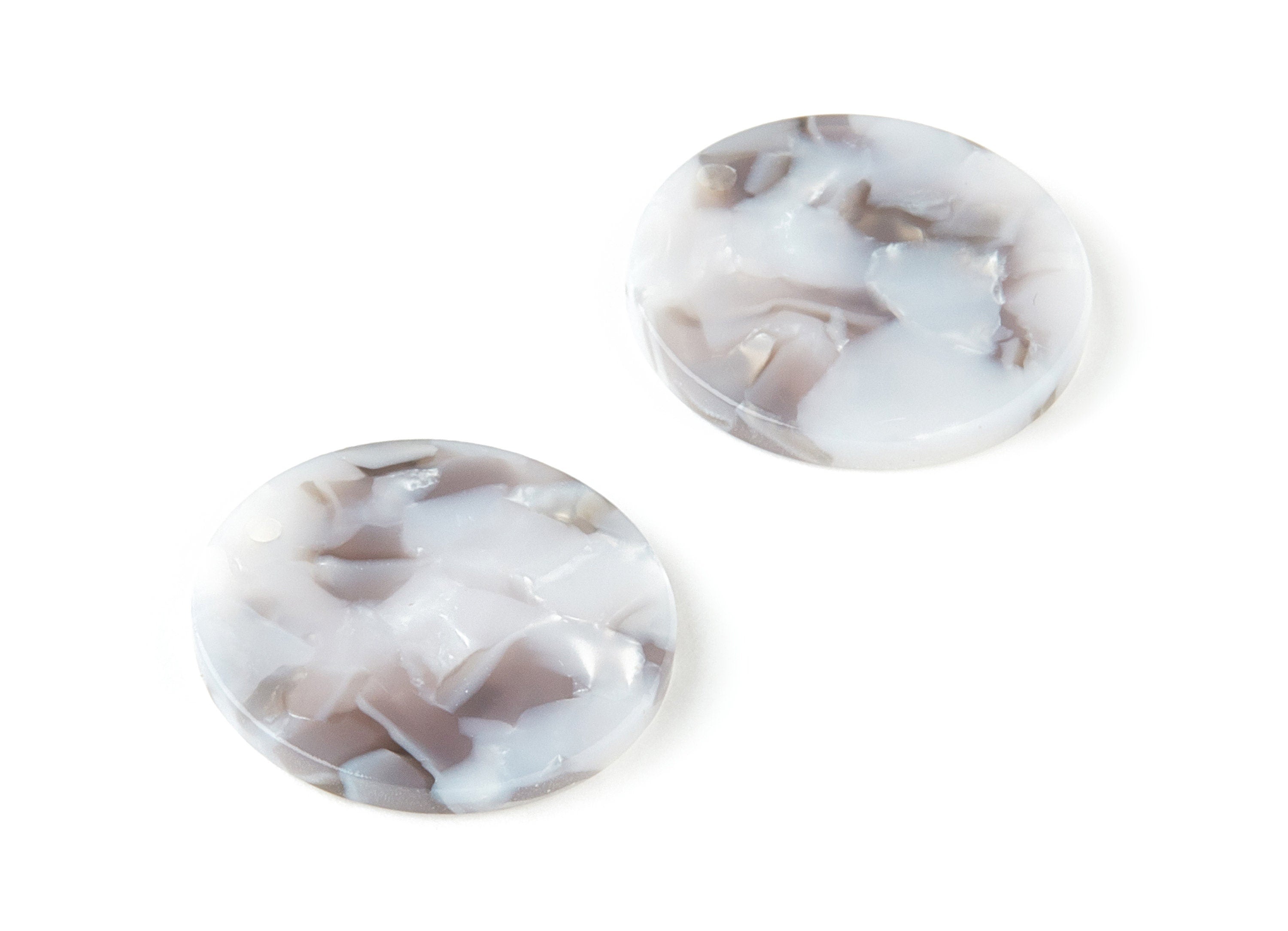 Acetate Round Charms - Coin Earrings and Pendant - Earring Findings - Jewelry Supplys - Color Code: A347 - 23.79x23.79x2.5mm - AC1661-A347 - DOMEDBAZAAR