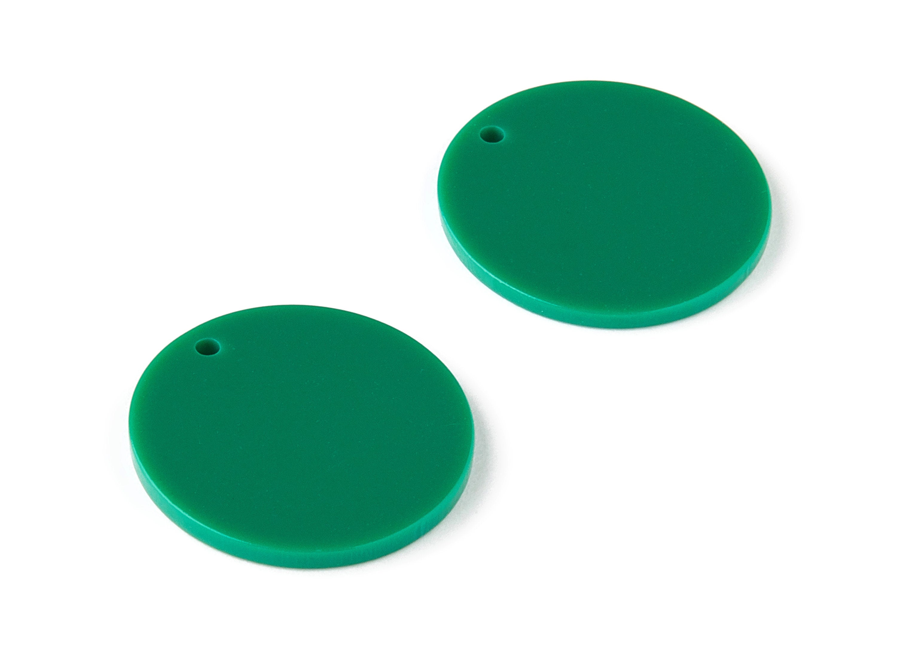 Acrylic Round Charms - Coin Earrings and Pendant - Earring Findings - Jewelry Supplys - Color Code: A346 - 23.79x23.79x2.5mm - AC1661-A346 - DOMEDBAZAAR