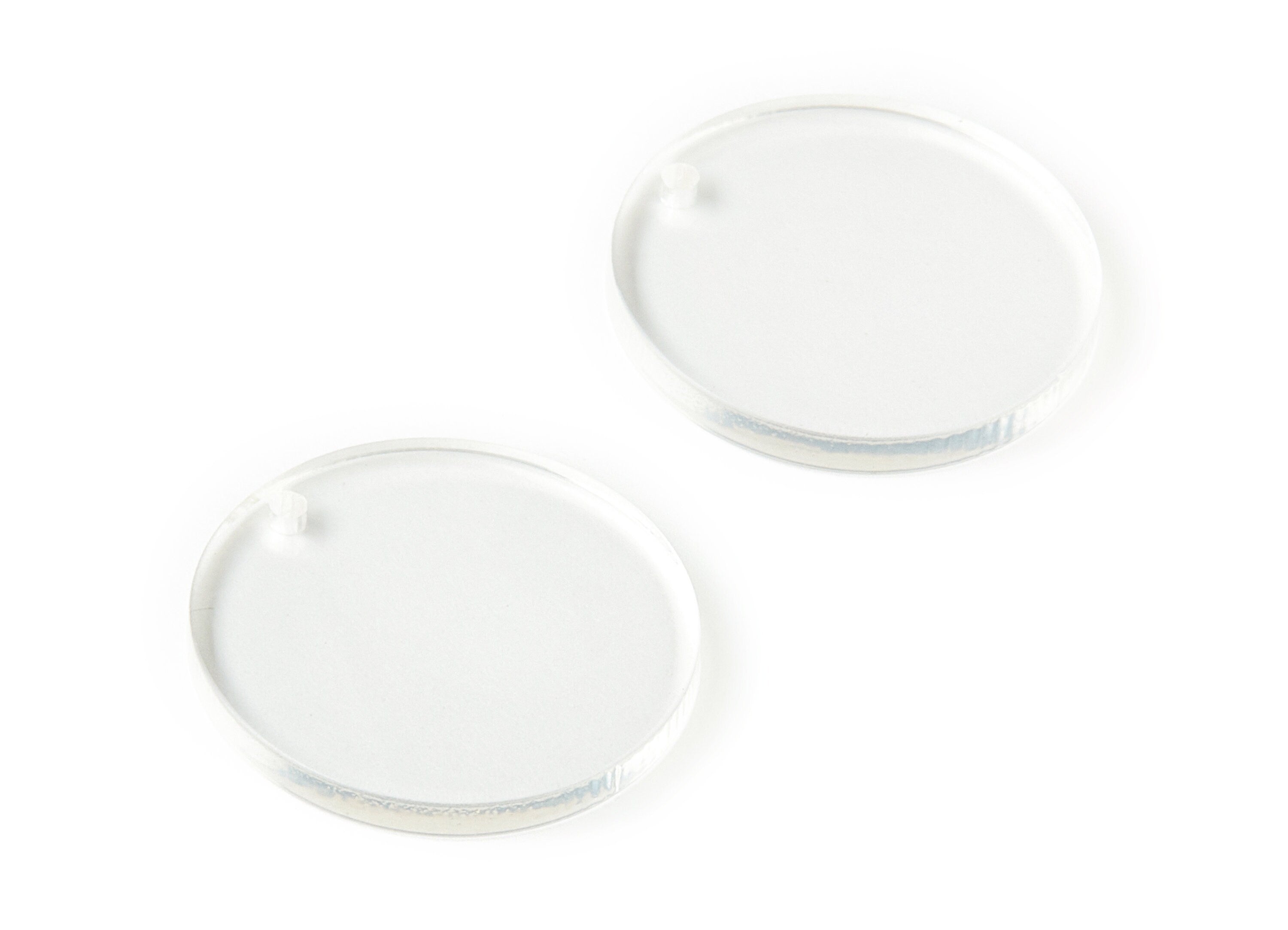 Acrylic Round Charms - Coin Earrings and Pendant - Earring Findings - Jewelry Supplies - Color Code: A63 - 25.29x25.29x2.46mm - AC1668-A63 - DOMEDBAZAAR