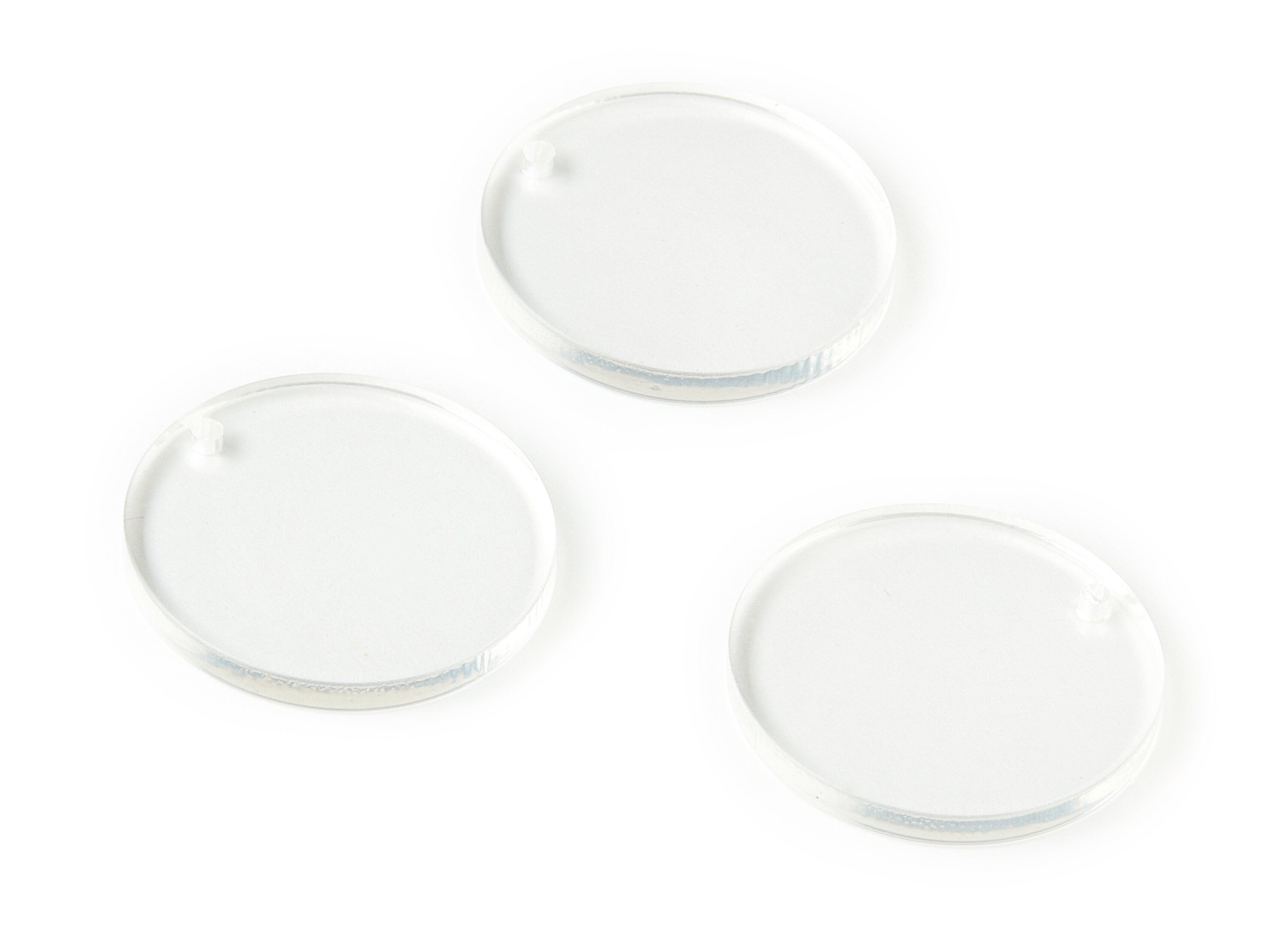 Acrylic Round Charms - Coin Earrings and Pendant - Earring Findings - Jewelry Supplies - Color Code: A63 - 25.29x25.29x2.46mm - AC1668-A63 - DOMEDBAZAAR