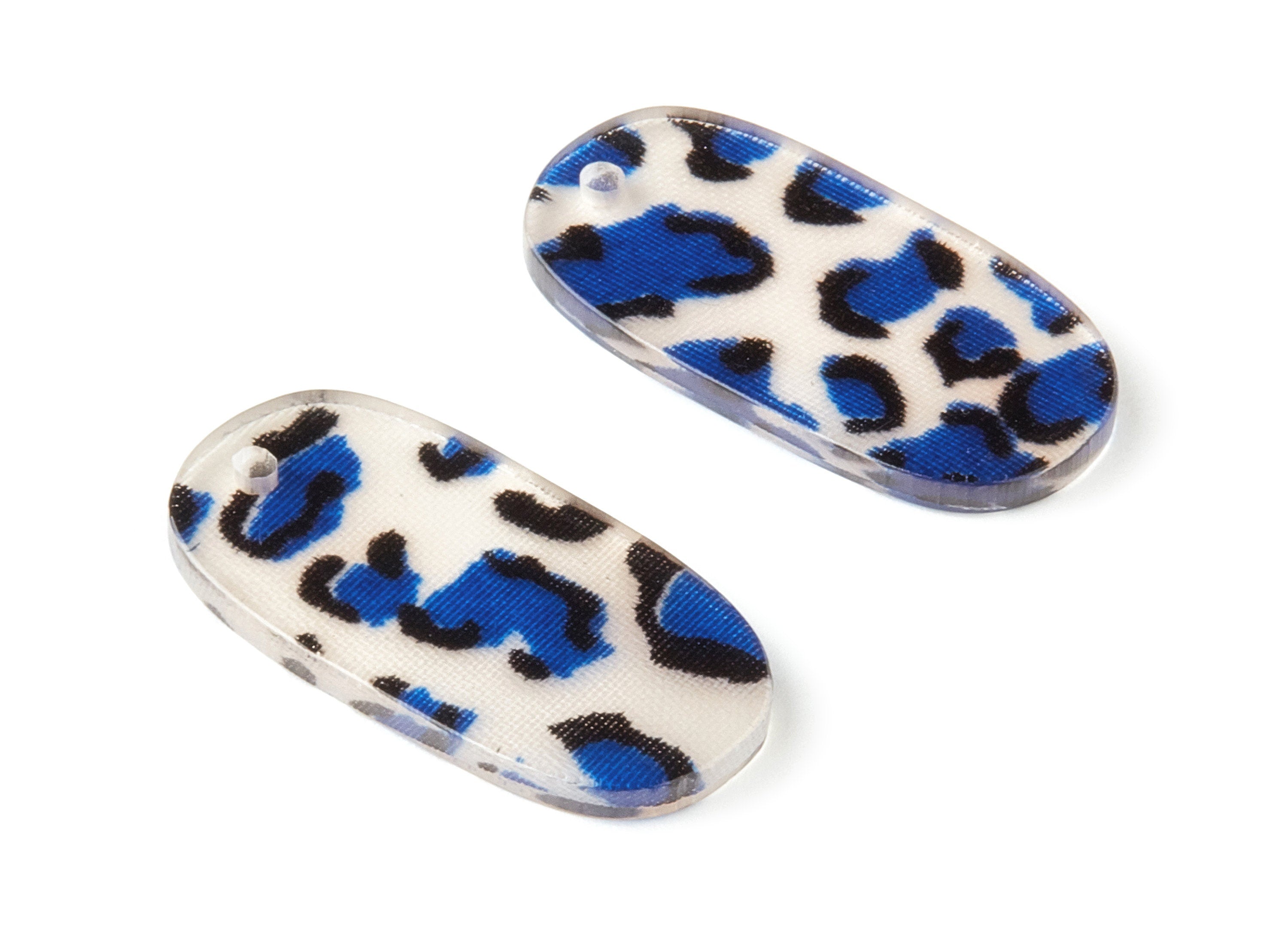Acetate Oval Charms - Oval Earrings and Pendant - Earring Findings - Jewelry Supplys - Color Code:A286 - 26.42x14.07x2.3mm - AC1156-A286 - DOMEDBAZAAR