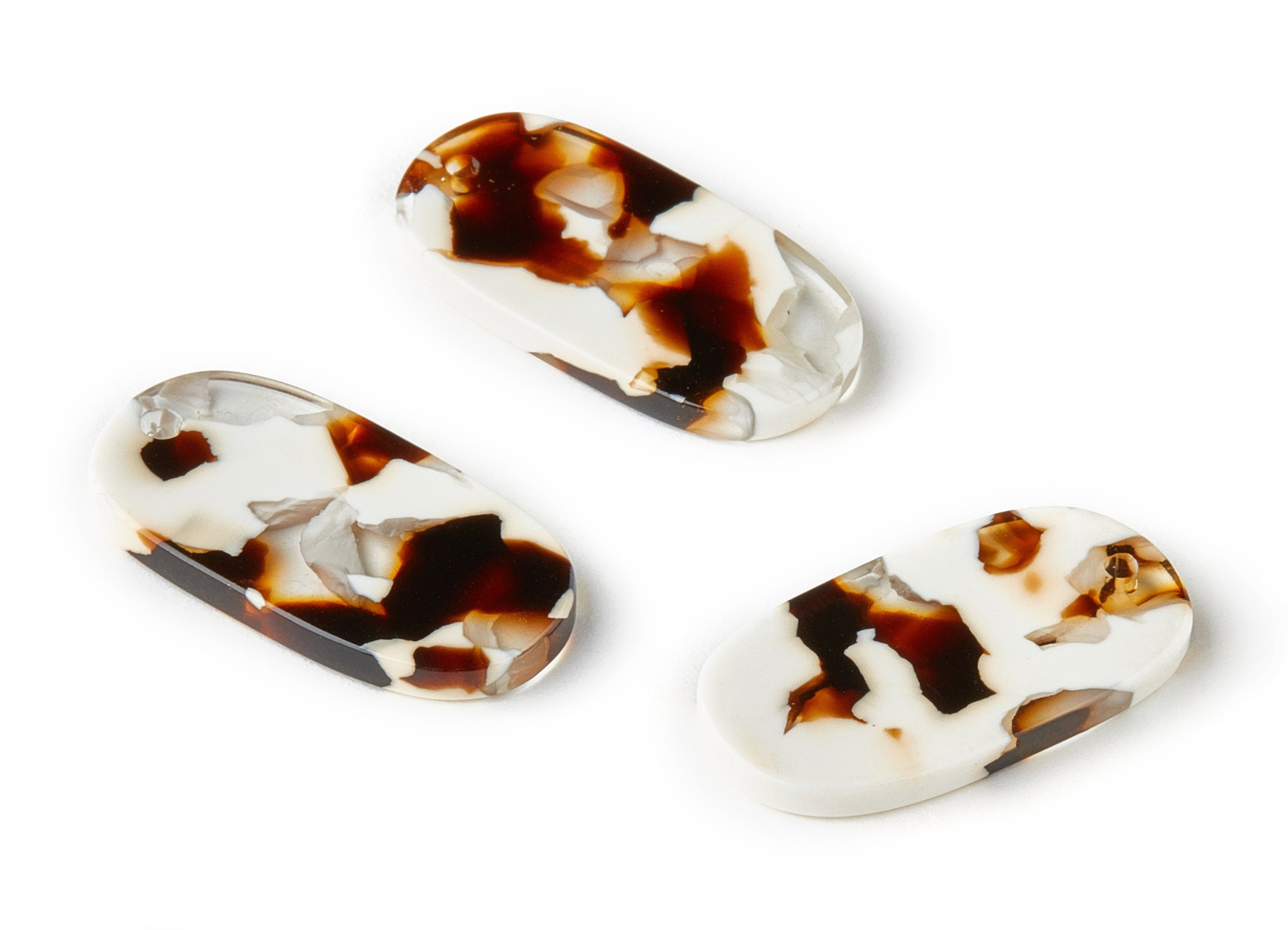 Acetate Oval Charms - Oval Earrings and Pendant - Earring Findings - Jewelry Supplys - Color Code:A257 - 26.42x14.07x2.3mm - AC1156-A257 - DOMEDBAZAAR