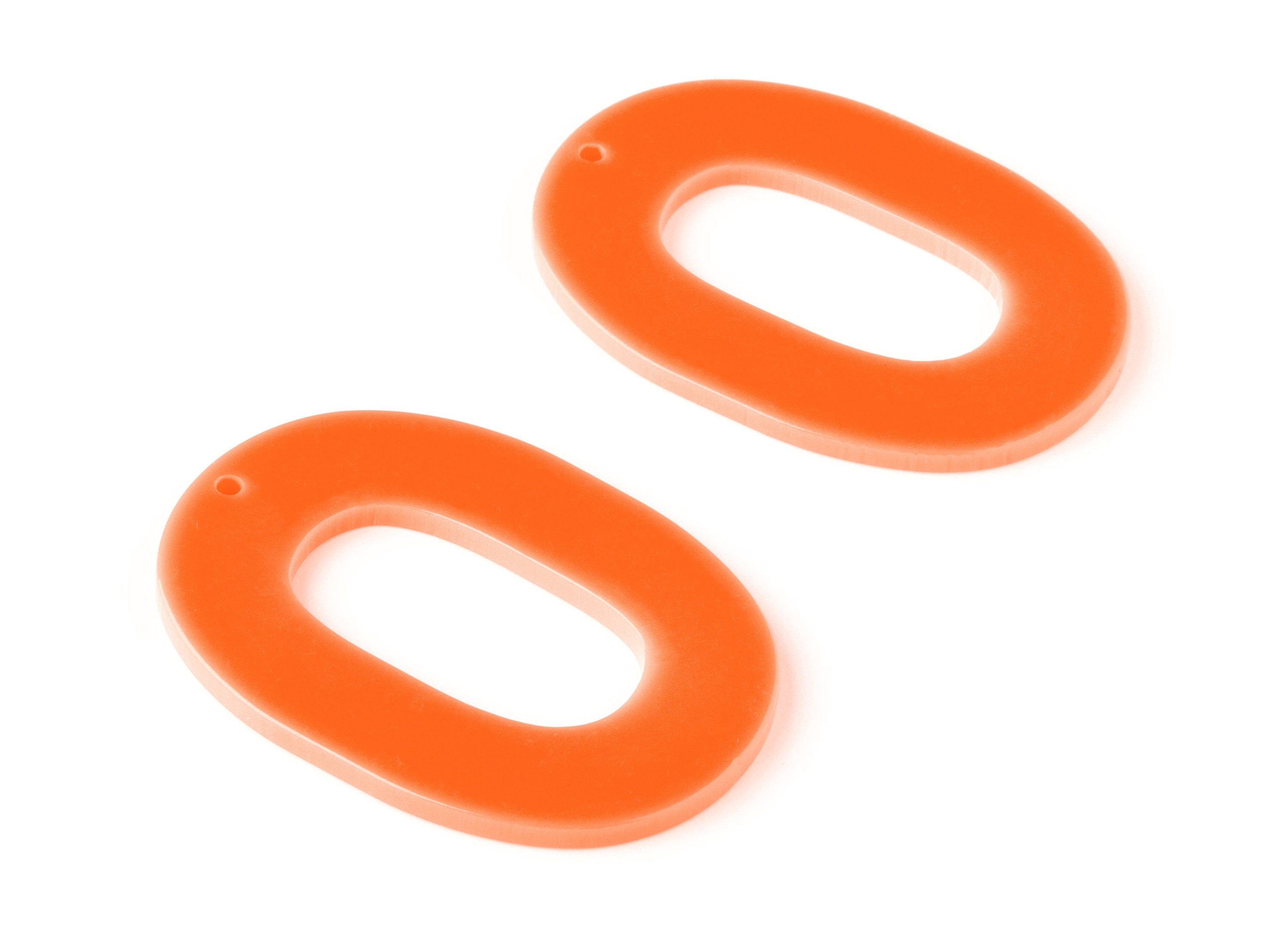 Acrylic Oval Charms - Oval Earrings and Pendant - Earring Findings - Jewelry Supplys - Color Code:A350 - 46.74x34.38x2.58mm - AC1065-A350 - DOMEDBAZAAR