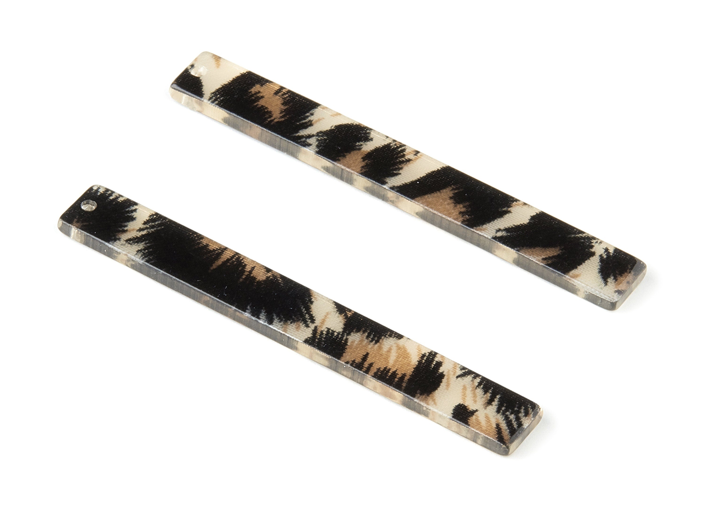 Acetate Stick Charms - Bar Earrings and Pendant - Earring Findings - Jewelry Supplys - Color Code: A266 - 59.7x7.8x2.5mm - AC1049-A266 - DOMEDBAZAAR