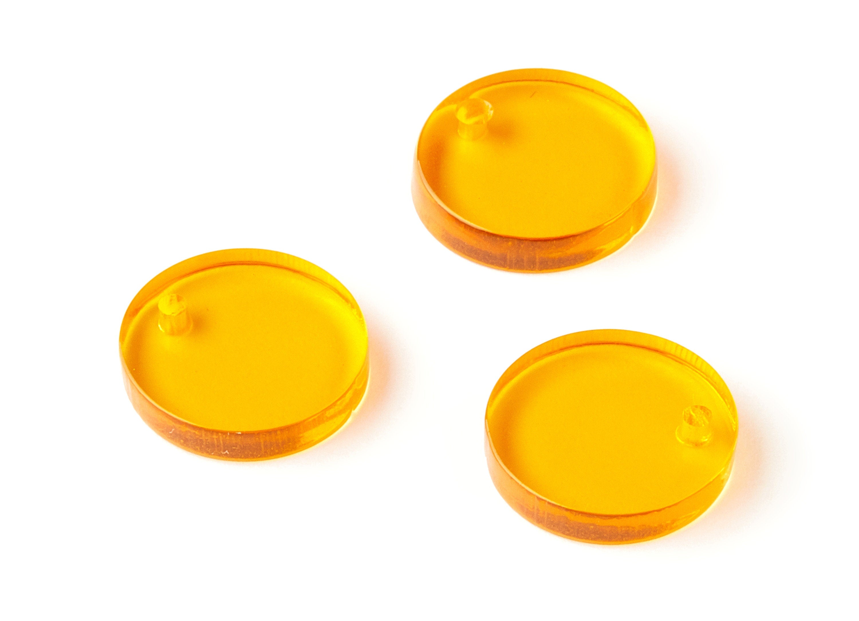 Acrylic Coin Charms - Round Earrings and Pendant - Earring Findings - Jewelry Supplys - Color Code: A71 - 14.7x14.7x2.9mm - AC1064-A71 - DOMEDBAZAAR