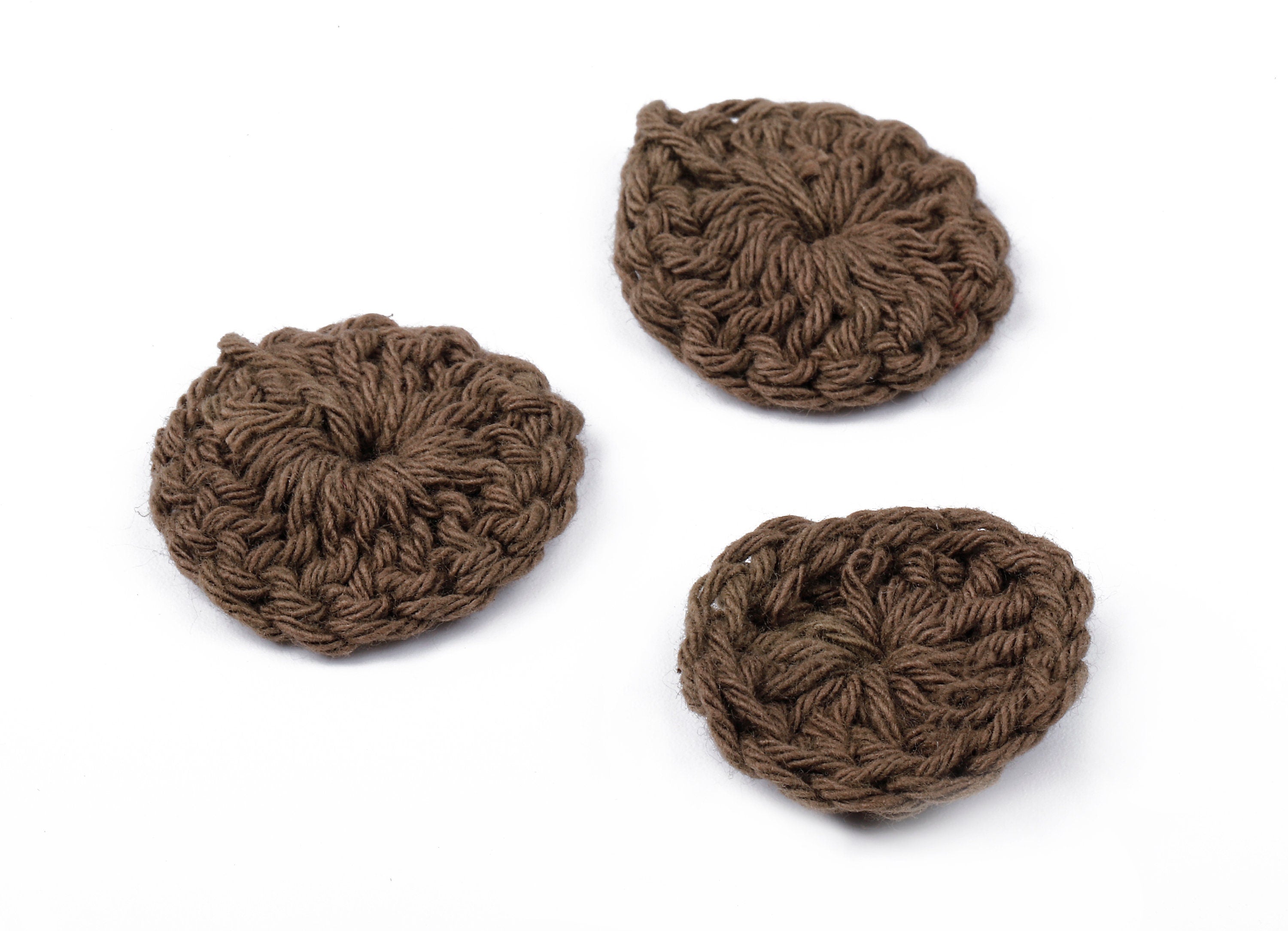 Crochet Round Earrings - Crochet Earrings and Pendant - Handmade Round Earrings - 26.04x26.04x4.17mm - TS1079C - DOMEDBAZAAR