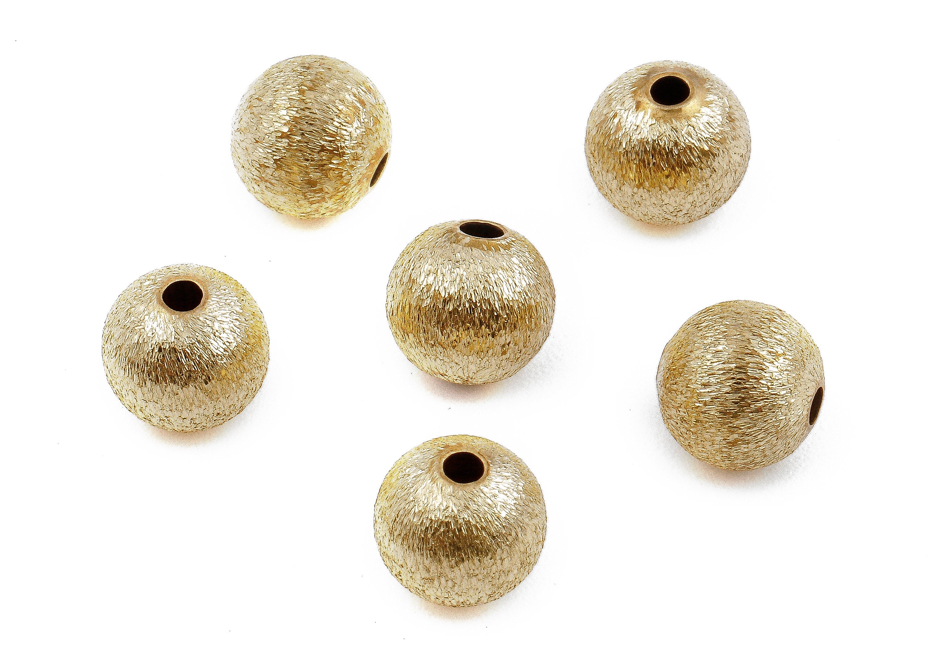 Brass Spacer Ball Beads - Raw Brass Spacer Ball Beads - Necklace Beads - Earring Findings - Jewelry Supplies - 8.17x7.66mm - PP2335 - DOMEDBAZAAR