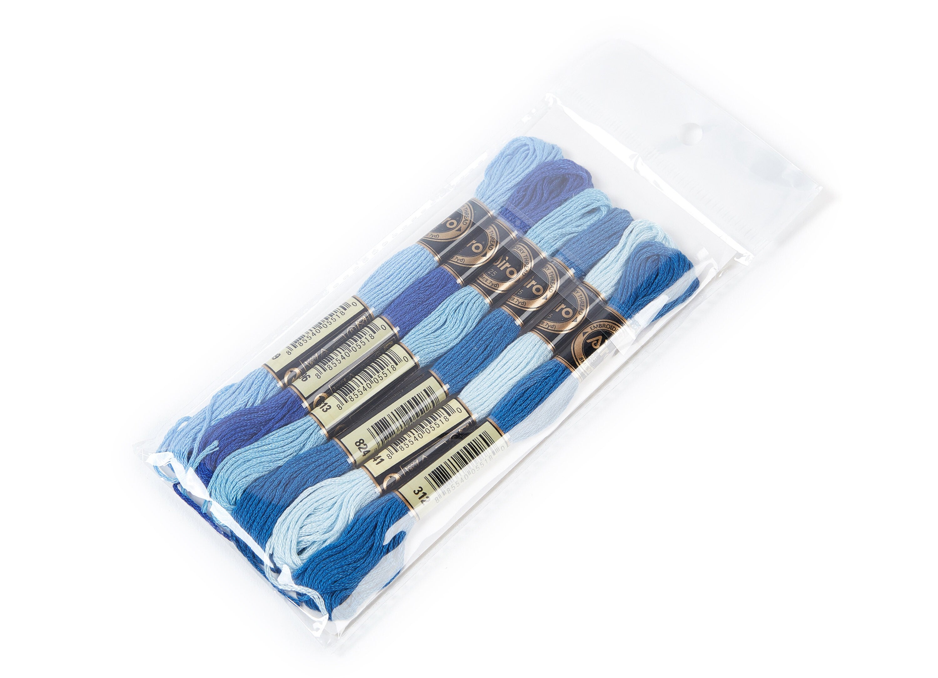 Embroidery Floss Set - 6 Skeins of 8 meters- Embroidery Thread - Cross Stitch Floss - Embroidery Accessories - HM1010 - DOMEDBAZAAR
