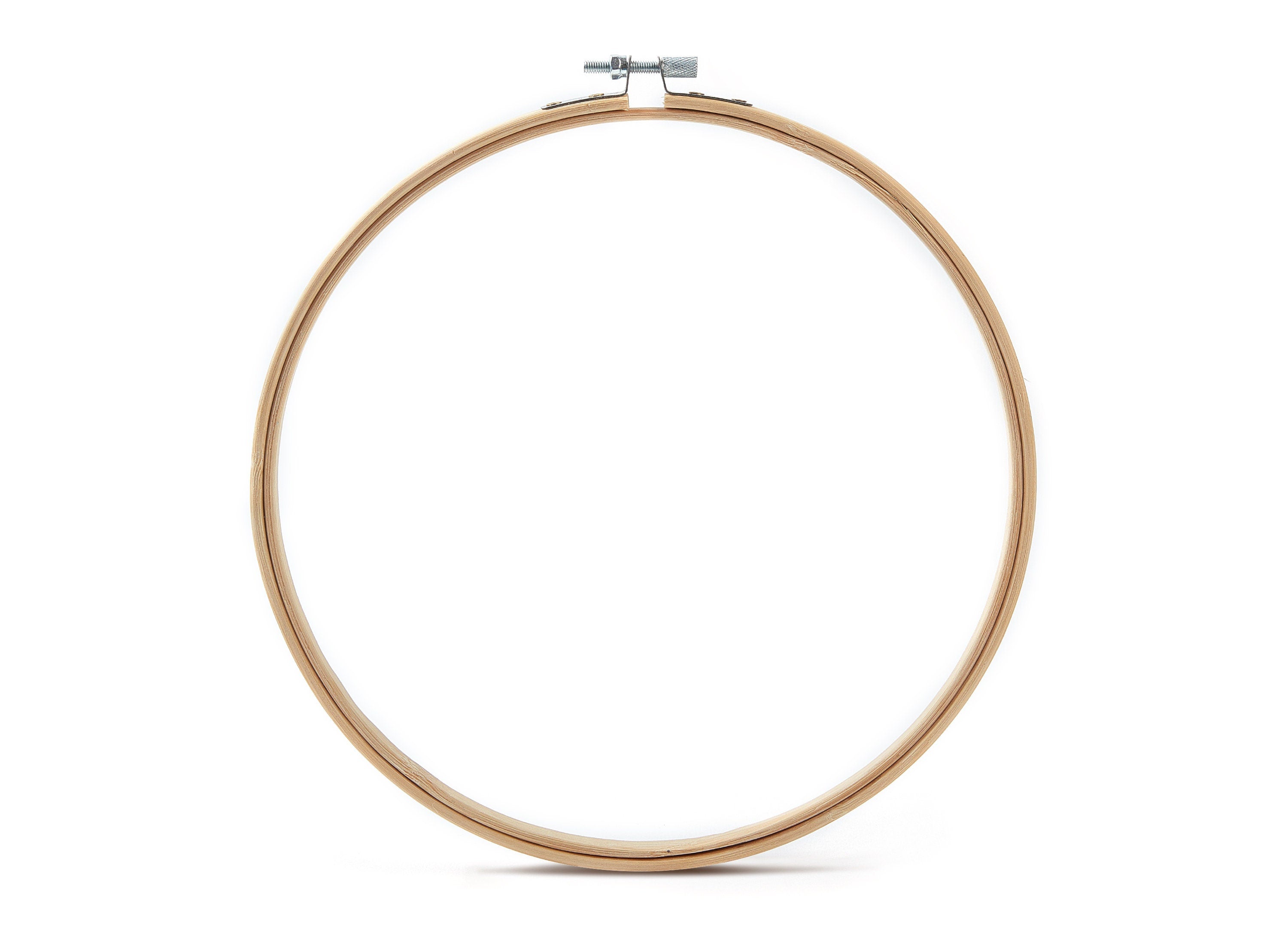 Bamboo Embroidery Hoops - Cross Stitch Hoops - Bamboo Embroidery Round Frame - Embroidery Accessories - 240x240x8mm - HM1003 - DOMEDBAZAAR