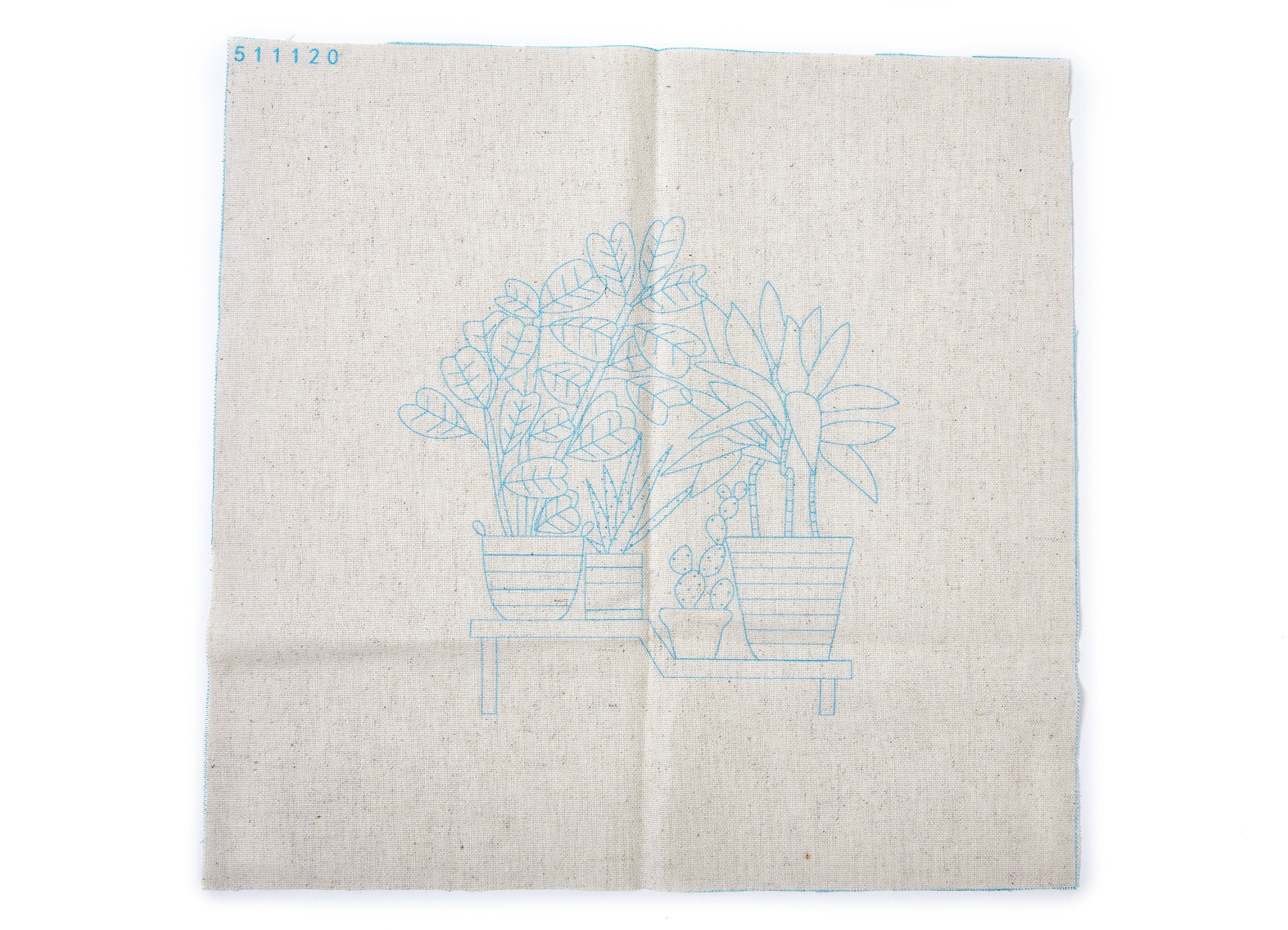 Plants Embroidery Kit - Hand Embroidery Kit - Embroidered Flowers - Modern Embroidery Kit - Embroidery Accessories - 162x160mm - HM511120 - DOMEDBAZAAR
