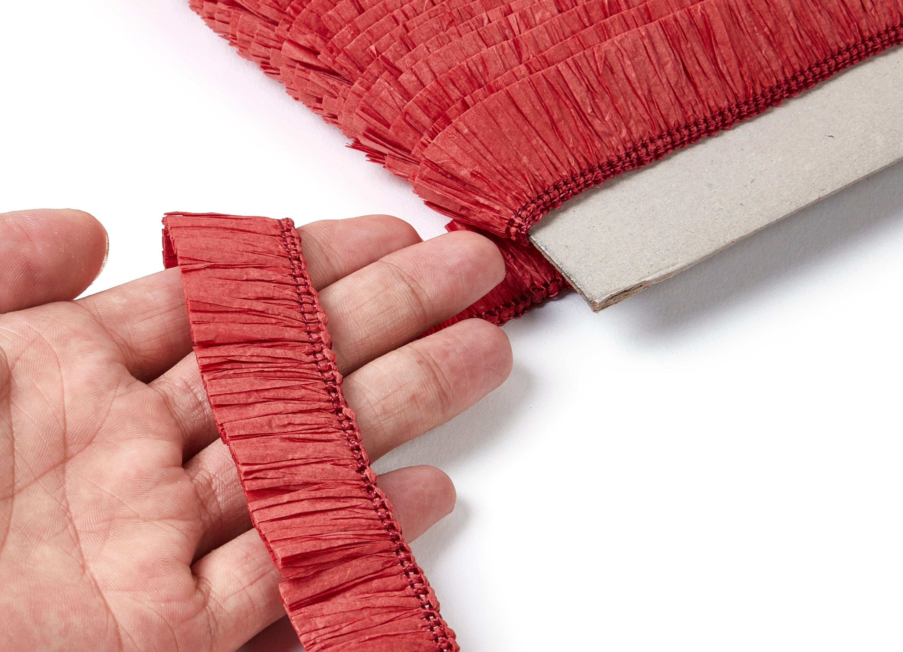 Raffia Tassels Strip - Natural Raffia Grass - Raffia Tassels Skirt - Jewelry Accessories - Earring Findings - 25x2.8mm - RS1014 - DOMEDBAZAAR