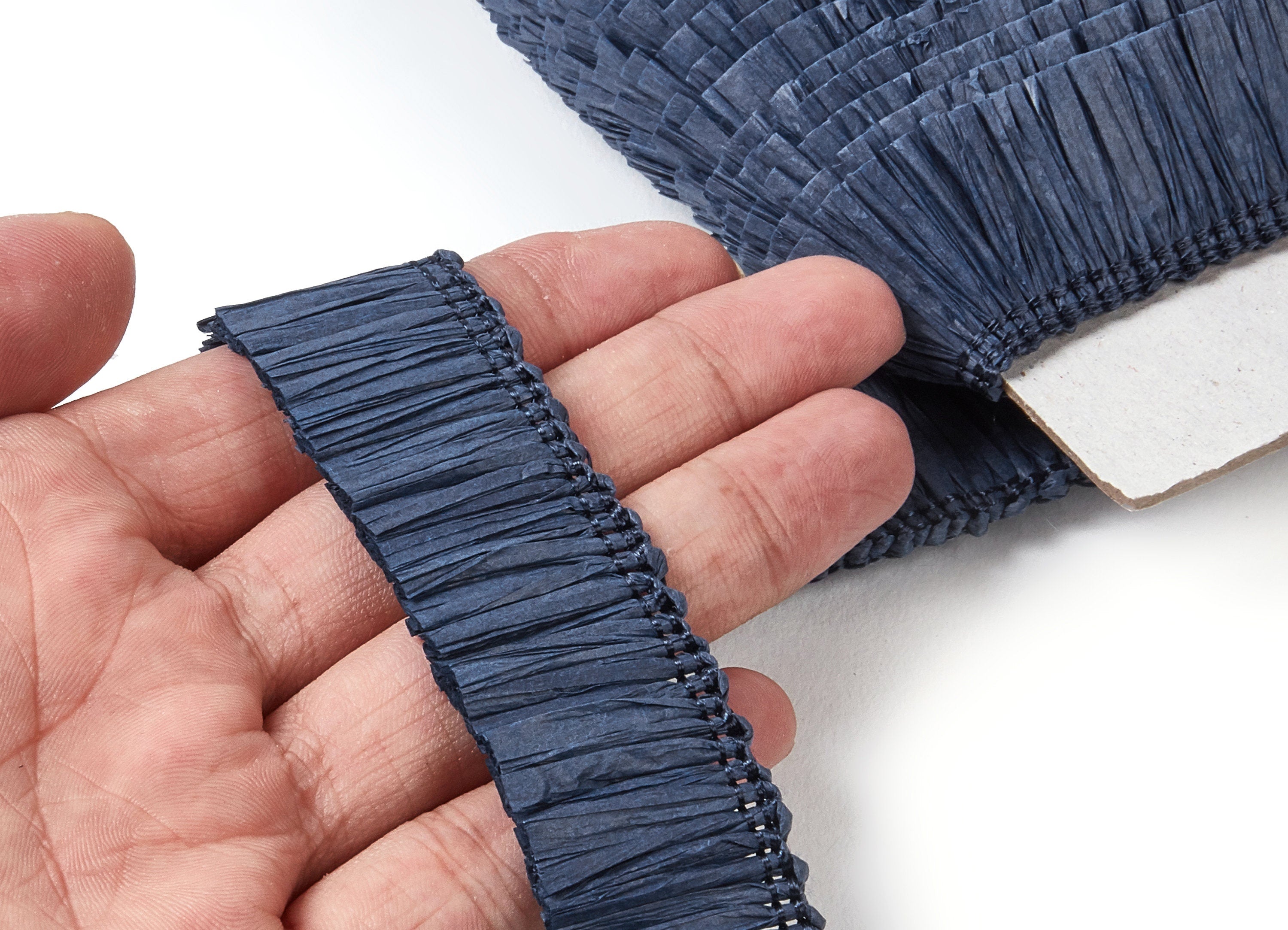 Raffia Tassels Strip - Natural Raffia Grass - Raffia Tassels Skirt - Jewelry Accessories - Earring Findings - 25x2.8mm - RS1021 - DOMEDBAZAAR