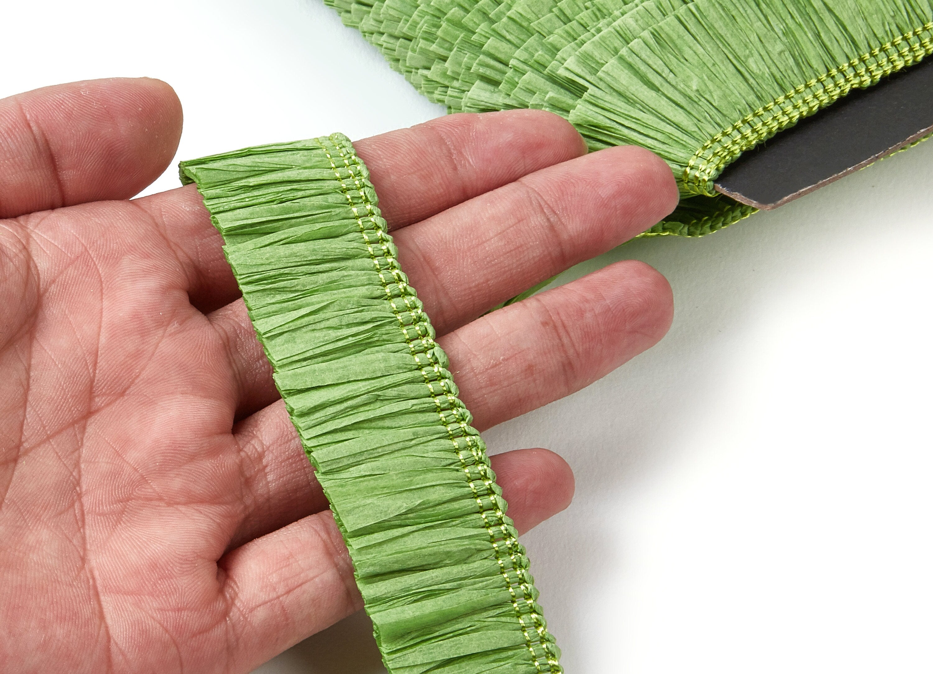 Raffia Tassels Strip - Natural Raffia Grass - Raffia Tassels Skirt - Jewelry Accessories - Earring Findings - 25x2.8mm - RS1022 - DOMEDBAZAAR