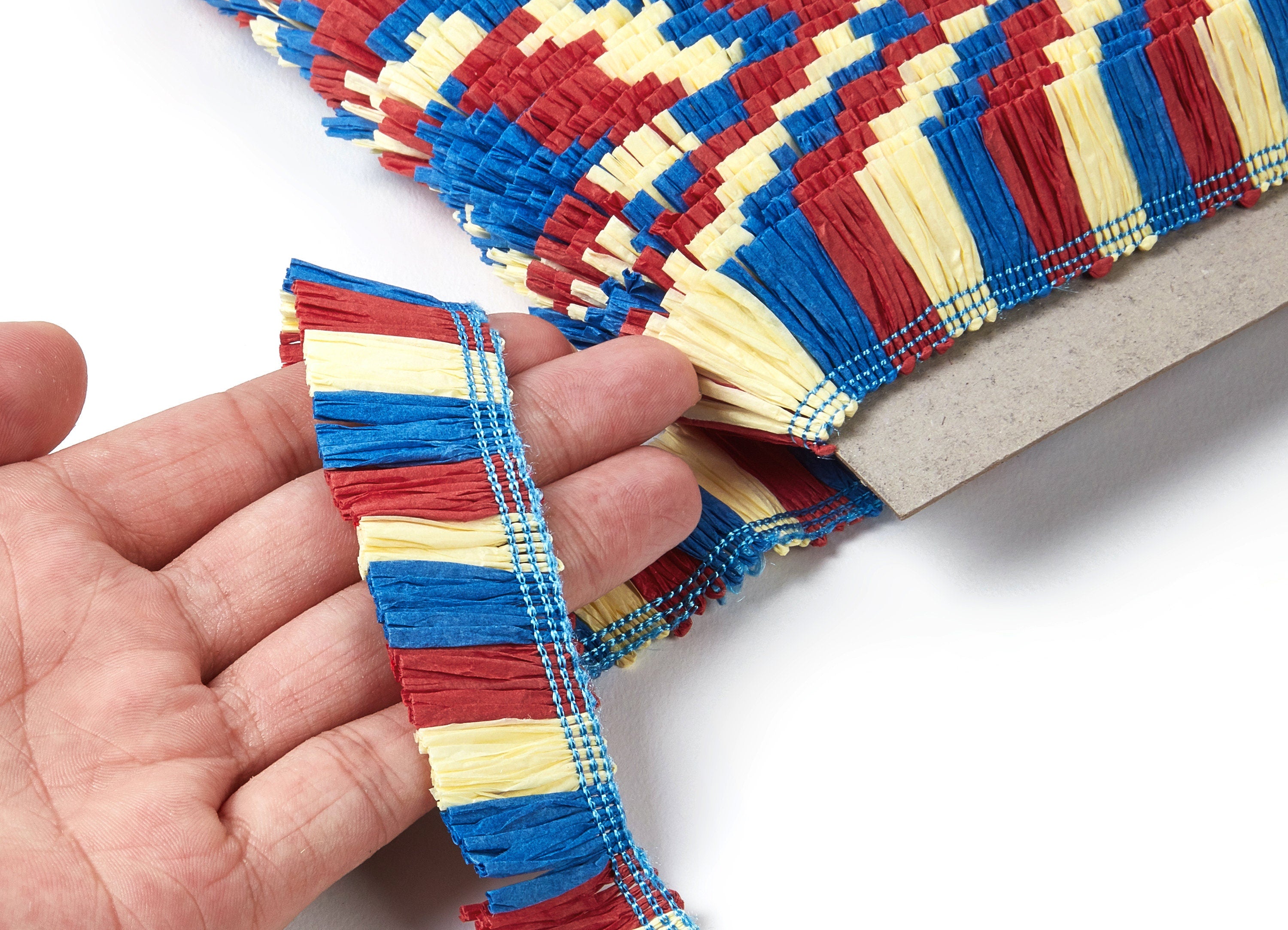 Raffia Tassels Strip - Natural Raffia Grass - Raffia Tassels Skirt - Jewelry Accessories - Earring Findings - 25x2.8mm - RS1003 - DOMEDBAZAAR